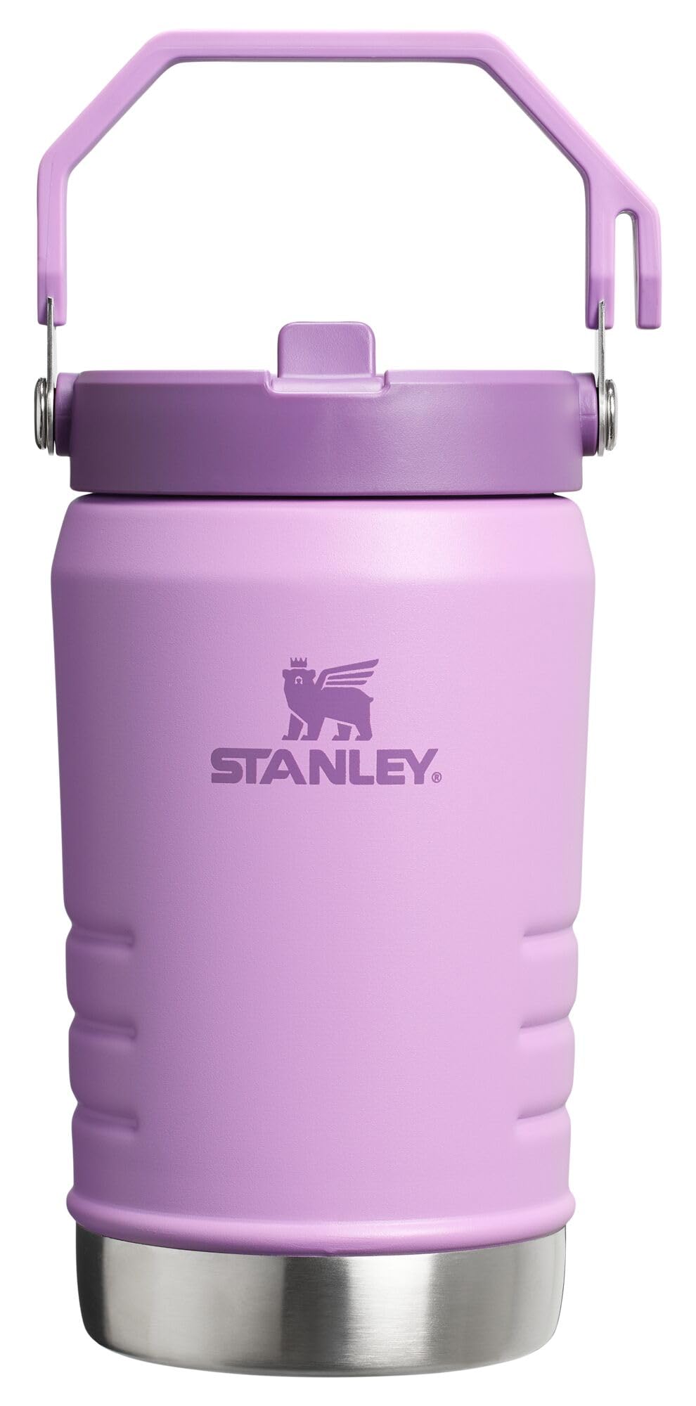 STANLEY IceFlow 2.0 Flip Straw Jug with Handle 40 oz | Twist On Lid and Flip Up Straw | Leakproof for Travel and Sports | Insulated Stainless Steel |BPA-Free | Lilac