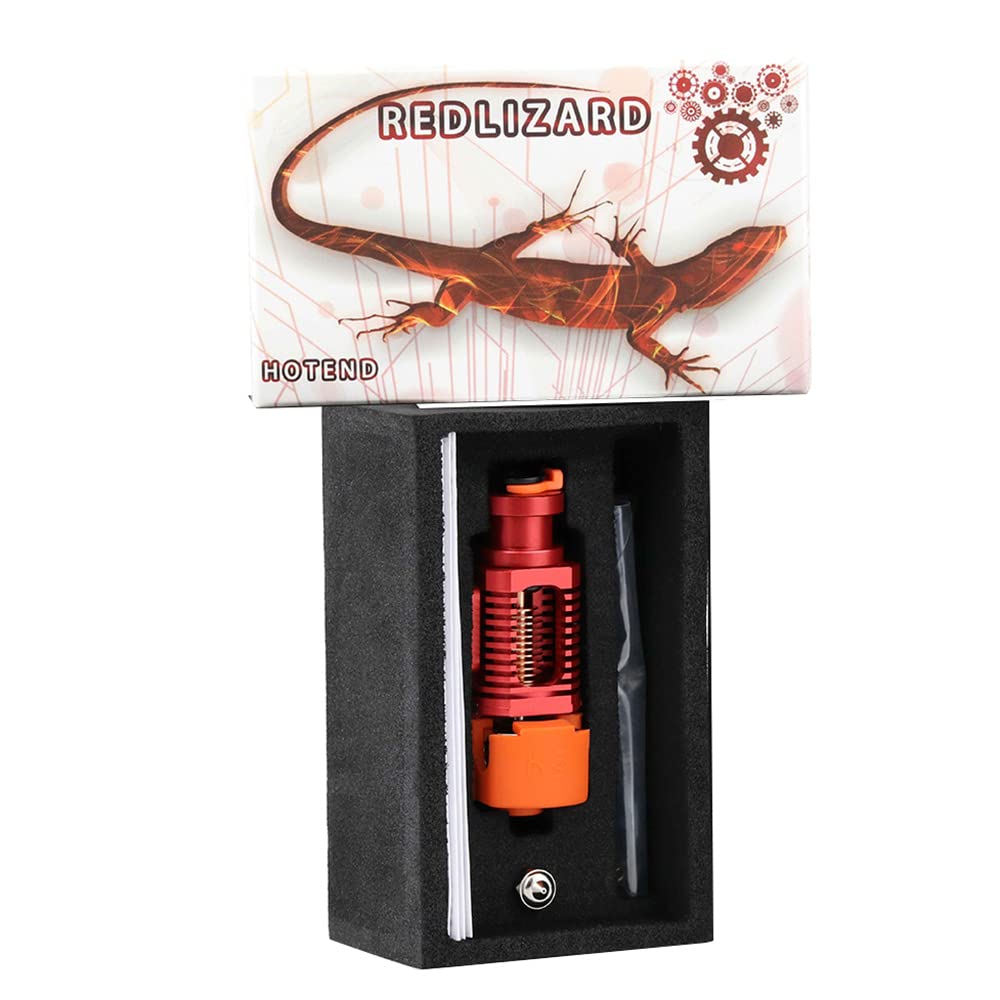 Upgrade Red Lizard k1 V6 Dragon Hotend Plated Copper Nozzle Block Compatible with Voron 2.4 0.1 CR10 Ender 3 V2 Pro Ender 5 Prusa I3 MK3s Titan DDB Extruder 3D Printer