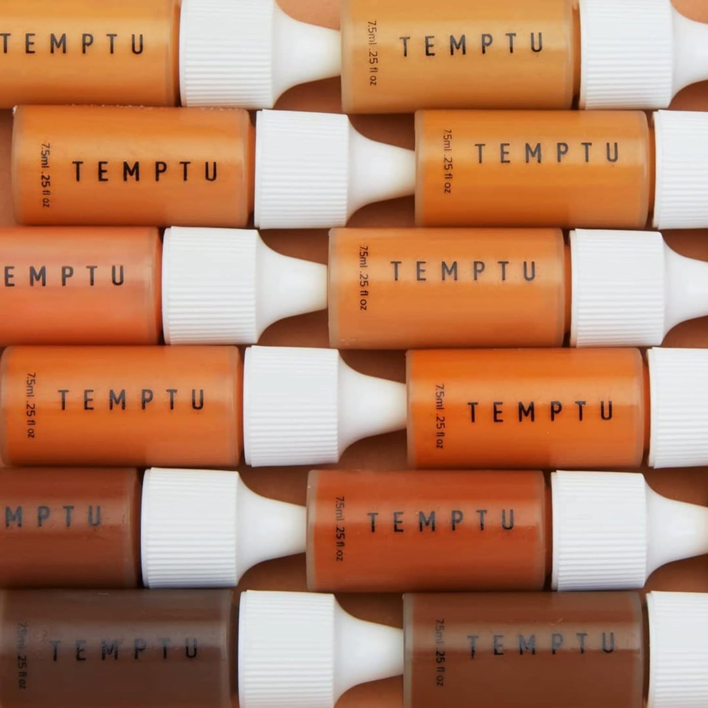 TEMPTU SilkSphere Airbrush Foundation: Long-Lasting Liquid Makeup, Medium to Full Coverage | 4-In-1 Formula Foundation, Primer, Concealer & Corrector | Luminous, Dewy Finish | Fair/Light,0.25 FL OZ. (Pack of 6)