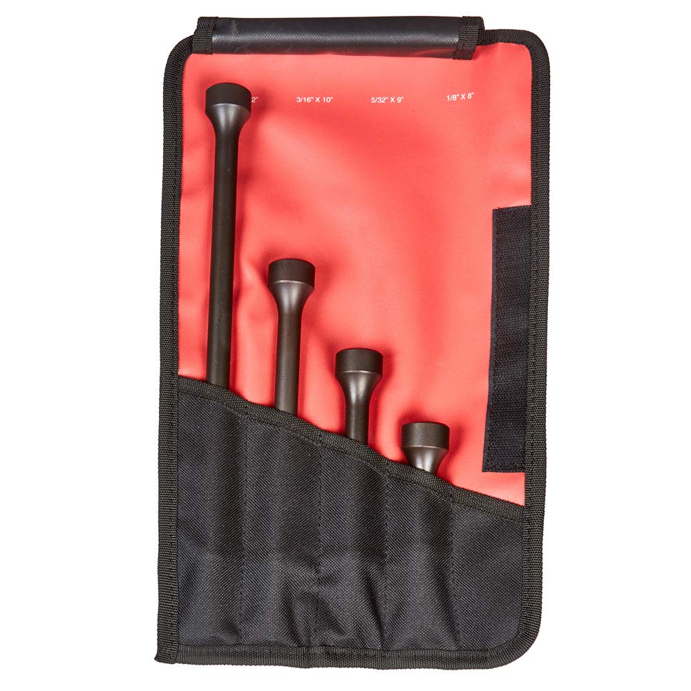 Mayhew Tools 32025 Pneumatic Hammer, 4-Piece Set, Black Oxide Finish