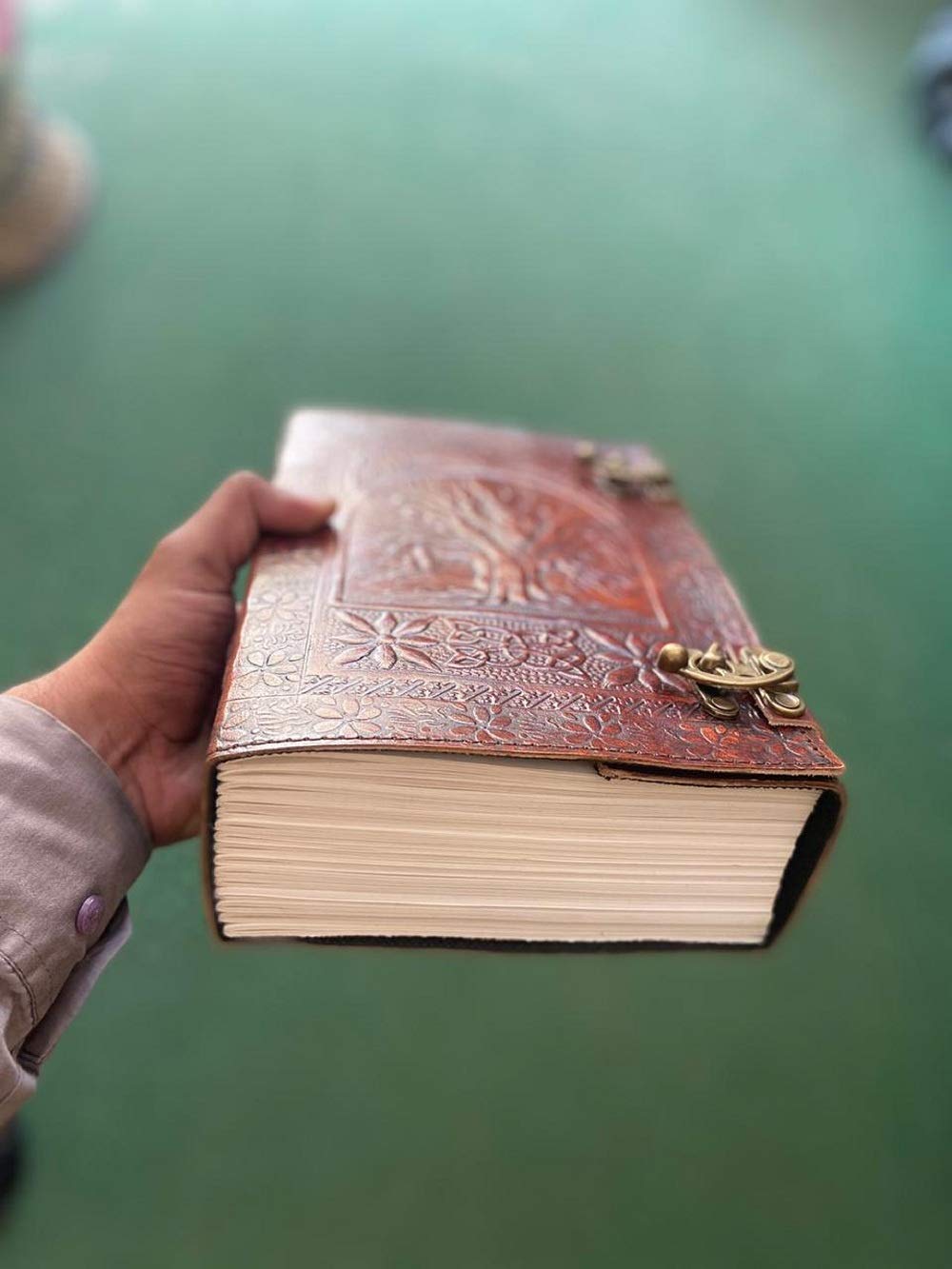 600 pages large tree of life journal | leather journal diary | embossed large tree of life notebook | writing leather notebook | handmade leather journal | leather grimoire | leather sketchbook 7 x 10