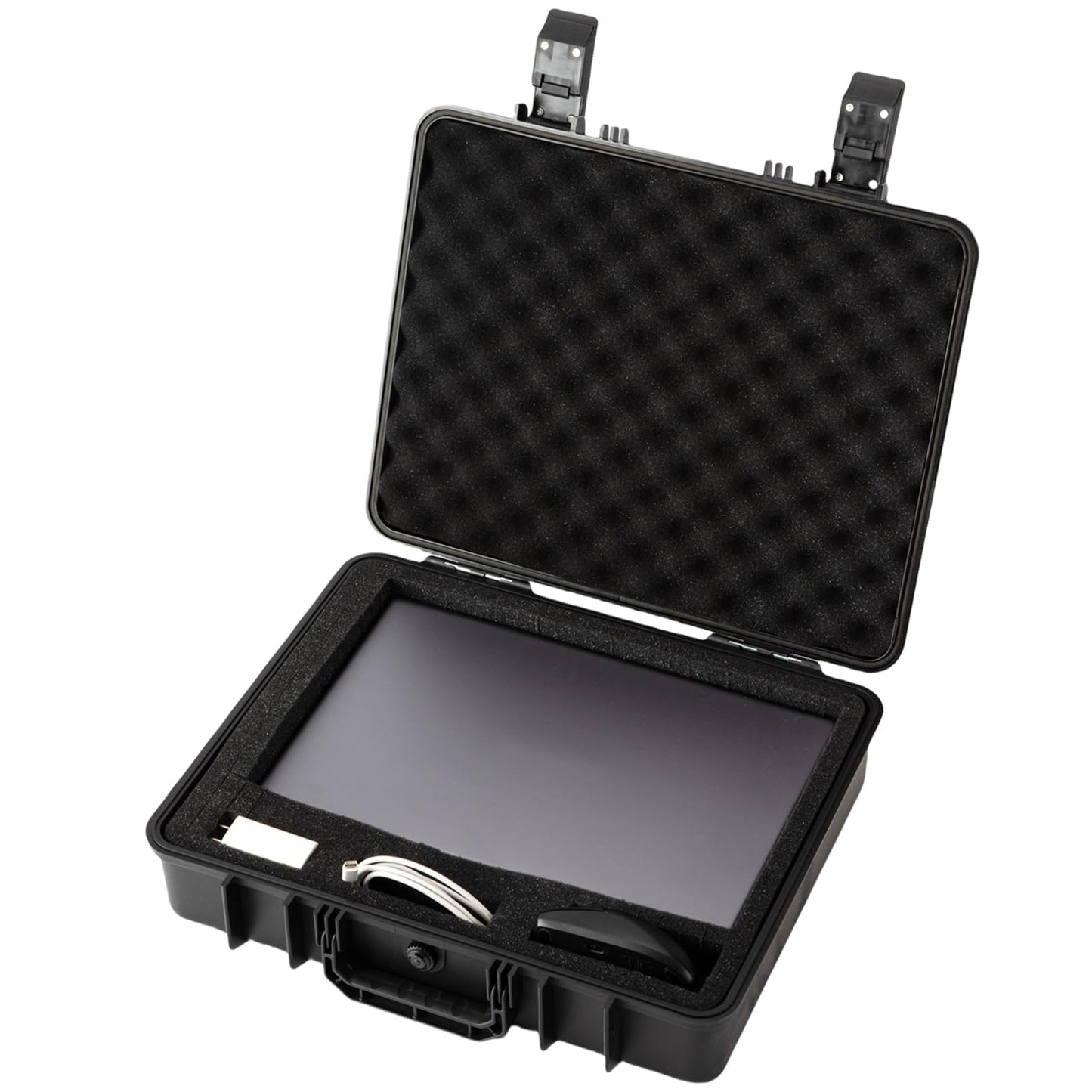 Hard Case for 11-16inch Gaming Laptops & Accessories - Heavy Duty Storage Case with Pull & Pluck Foam Layer Compatible Electronics, Guns, Cameras,Drones, Tools,and Other Gear