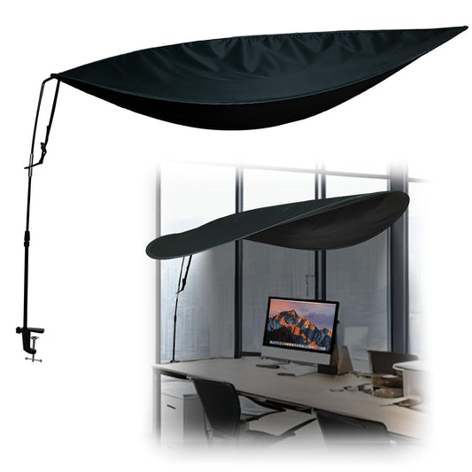 55 Inch Office Cubicle and Desk Shade – Blocks Light and Air Conditioning Airflow, Creates a Private and Comfortable Workspace