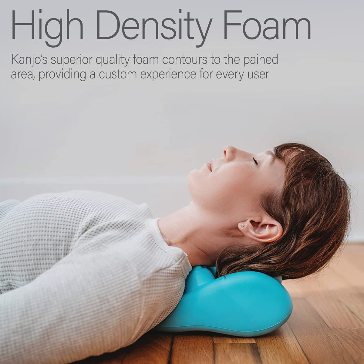 Kanjo Acupressure Neck Pain Relief Cushion | Cervical Traction Device & Acupressure Cushion for Muscle Tension & Relaxation | Helps Relieve Neck & Shoulder Pain | FSA & HSA Eligible | Blue