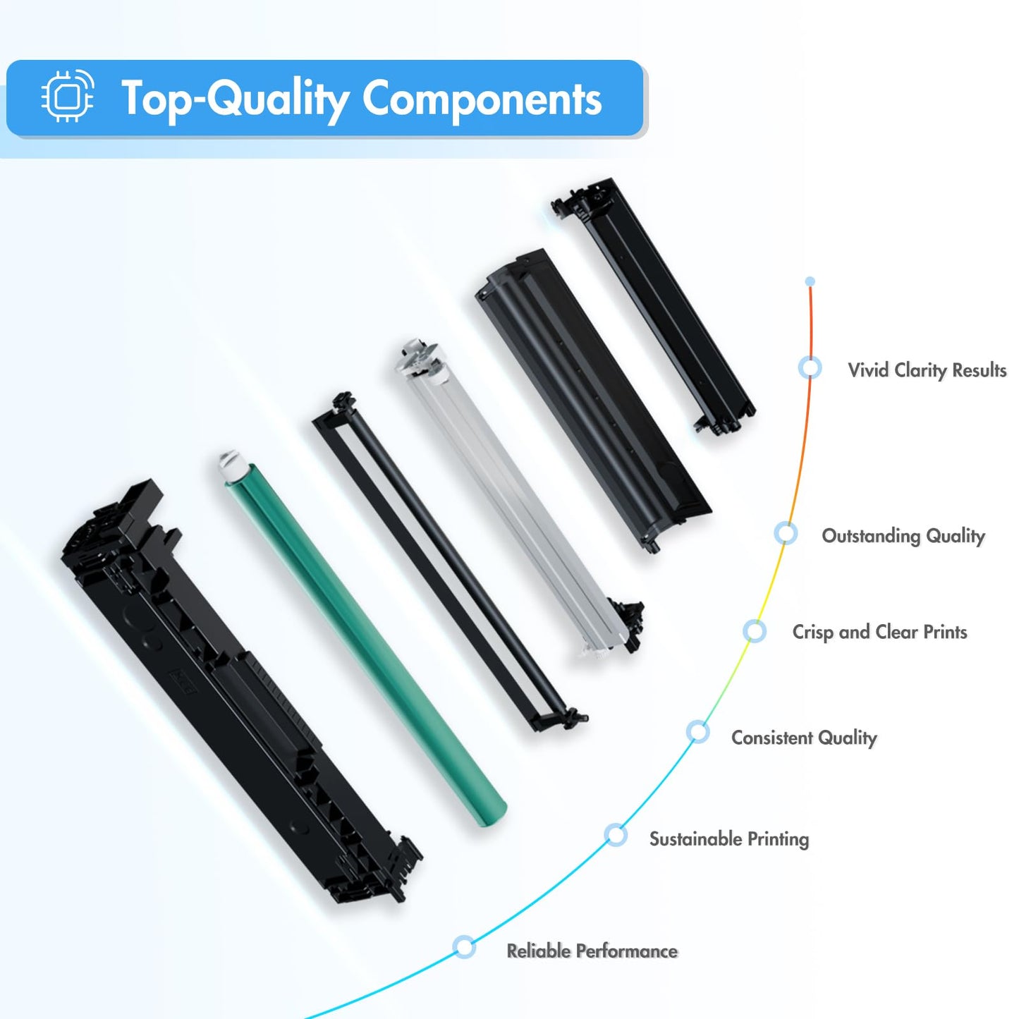 TRUE IMAGE Compatible 055H 055 Toner Cartridge Replacement for Canon 055H 055 High Capacity for Canon Color ImageCLASS MF743Cdw MF741Cdw MF746Cdw MF743 Printer (Black Cyan Magenta Yellow, 4-Pack)