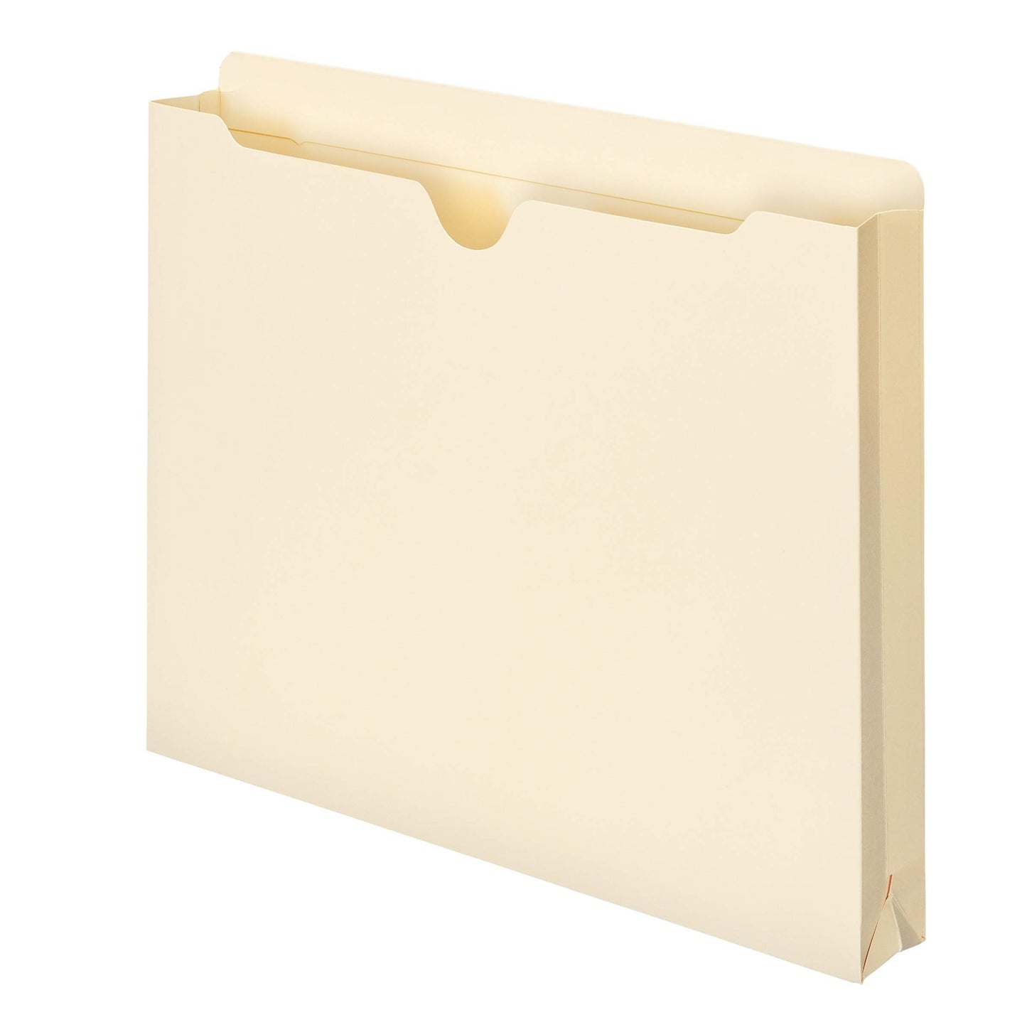 Smead File Jacket, Reinforced Straight-Cut Tab, 1-1/2" Expansion, Letter Size, Manila, 50 per Box (75540)