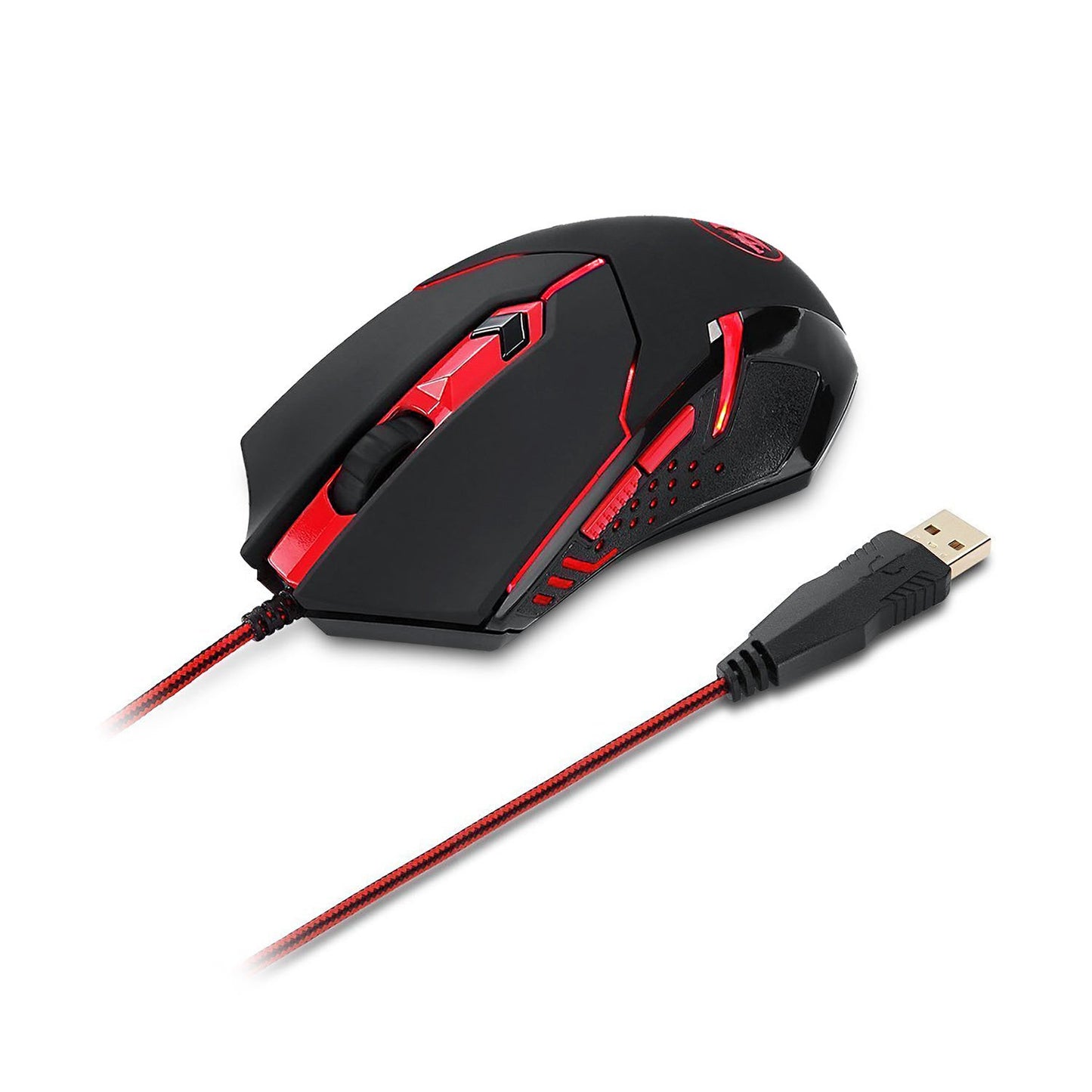 Redragon - K552-BA Mechanical Gaming Keyboard and Mouse Combo and Large Mouse Pad - 87 Key LED Backlit Adjustable Brightness and Breathing Effects - 100% Anti-Ghosting (Keyboard, Mouse, Mousepad Set)