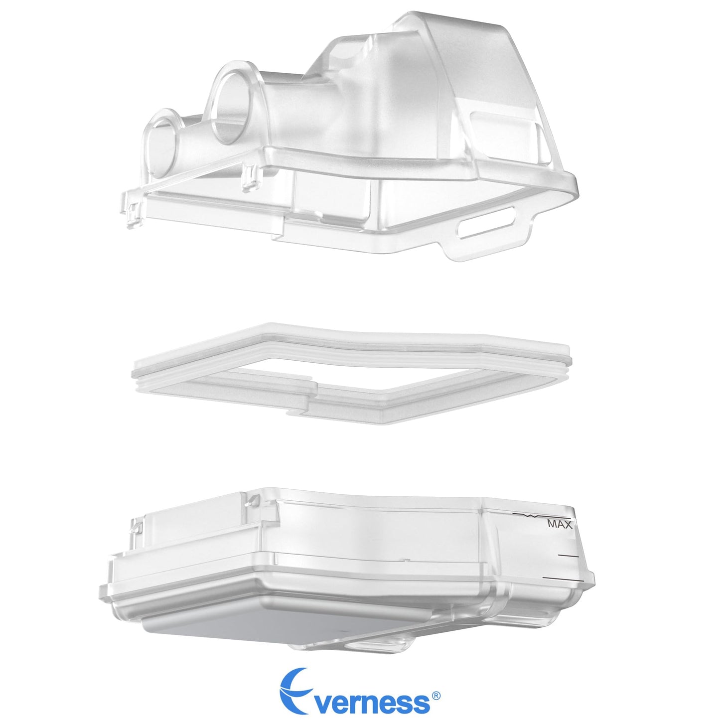 2 Packs Replacement Cleanable Water Chamber 37299 for AirSense 10 & AirCurve 10, Perfect Fit & Reliable Seal Water Tub for Durable Use, Great-Value Replacement Supplies by Everness