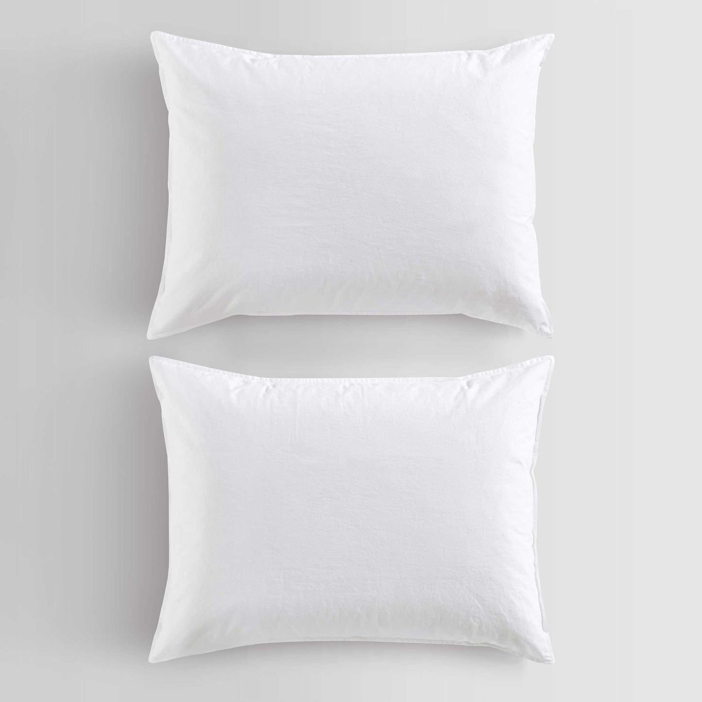 Calvin Klein - Queen Duvet Cover Set with Shams, 100% Cotton Percale Bedding, Garment Washed, Crisp & Breathable, Modern Cotton Washed Percale White