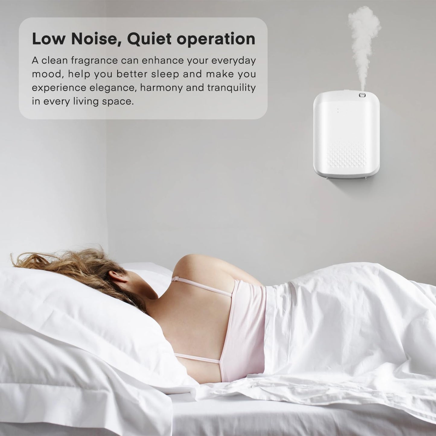 Smart Waterless Diffuser Air Machine, Scent Diffuser with Smart Cold Air Tech, 150ML Capacity and 1500 Sq Ft Coverage, Scent Dispenser for Large Room, Offices, Hotel and Spa
