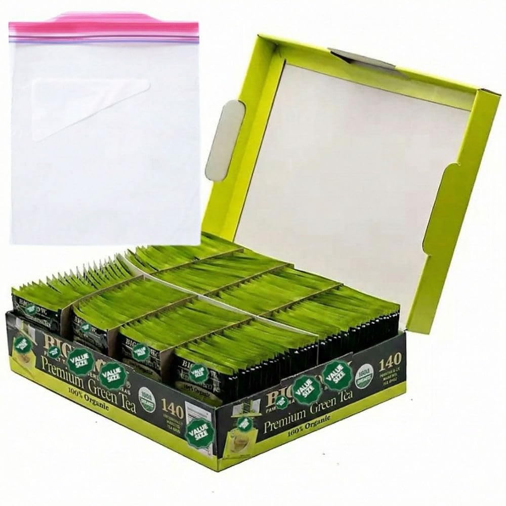 Bigelowwss Premium Organic Green Tea 140 ct. w/A Storage Bag