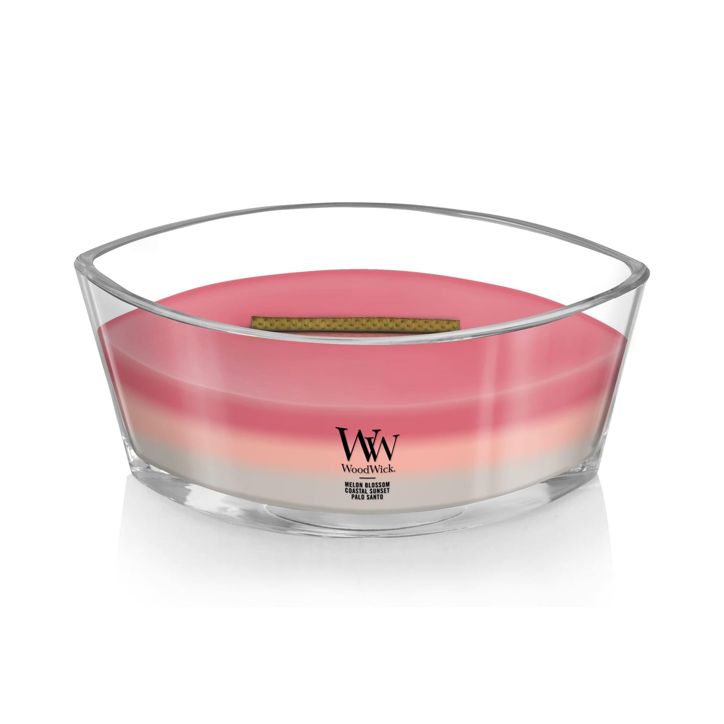 WoodWick Shoreline Trilogy Gifts for Women and Men, 16 oz Ellipse Trilogy Candle with Crackling Wick