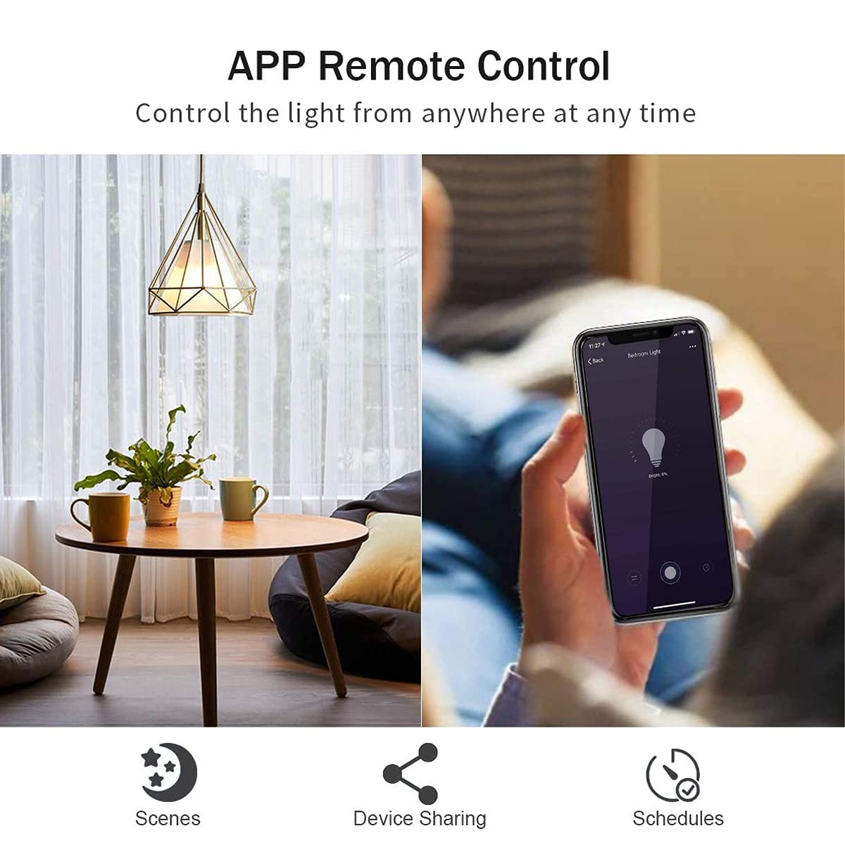 Lesim Smart Wi-Fi Dimmer Switch 2Gang Compatible with Alexa and Google Assistant, Single Pole, Needs Neutral Wire