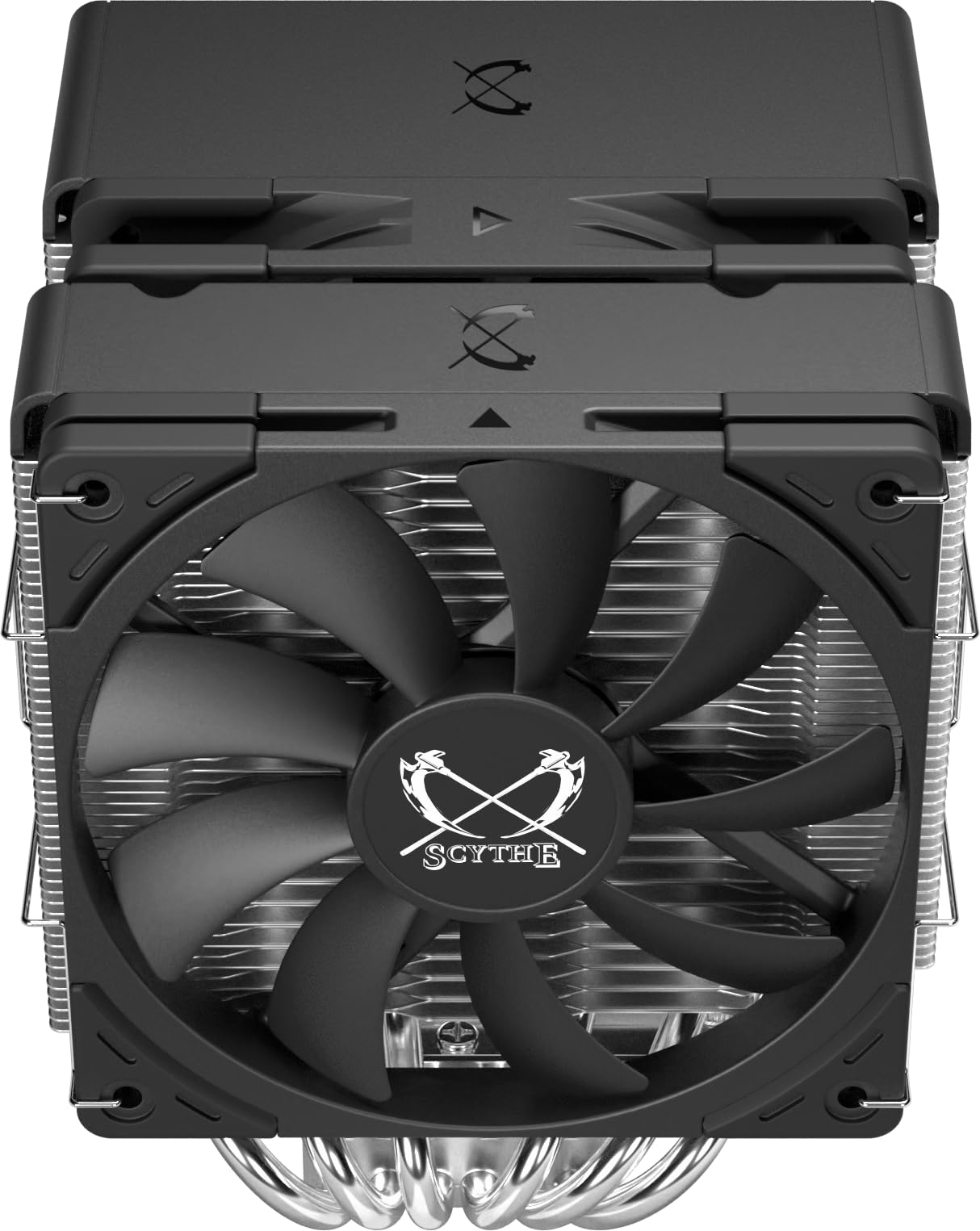 Size SCYTHE FUMA3 Twin Tower Side Flow CPU Cooler with Double Reverse Type Fan