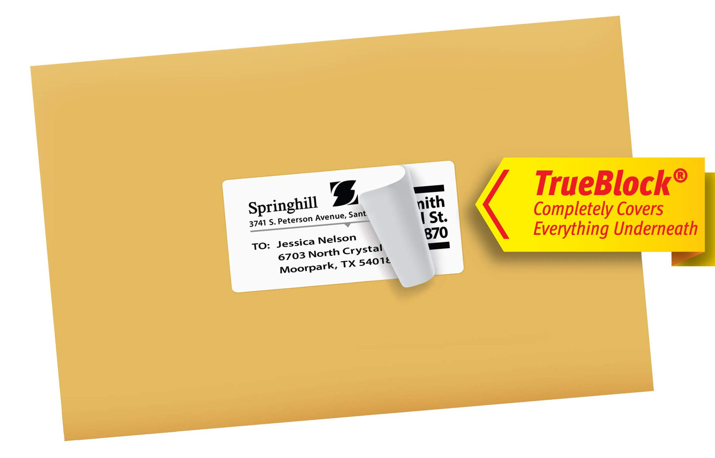 Avery Printable Shipping Labels with Sure Feed, 2" x 4", White, 2700 Blank Mailing Labels (5963)