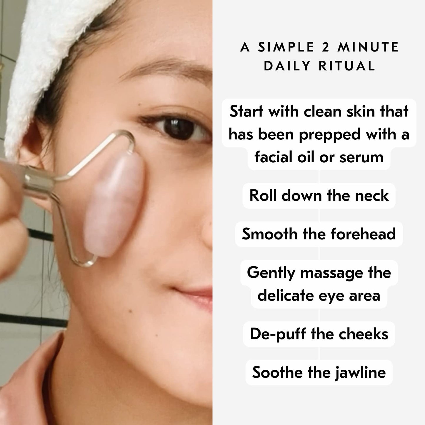 Mount Lai De-Puffing Jade Roller for Face, Best Massage Face Sculpting Tool for Women to De-Puff, Soothe, and Reveal Radiant Skin, Authentic Jade Facial Roller Skin Care