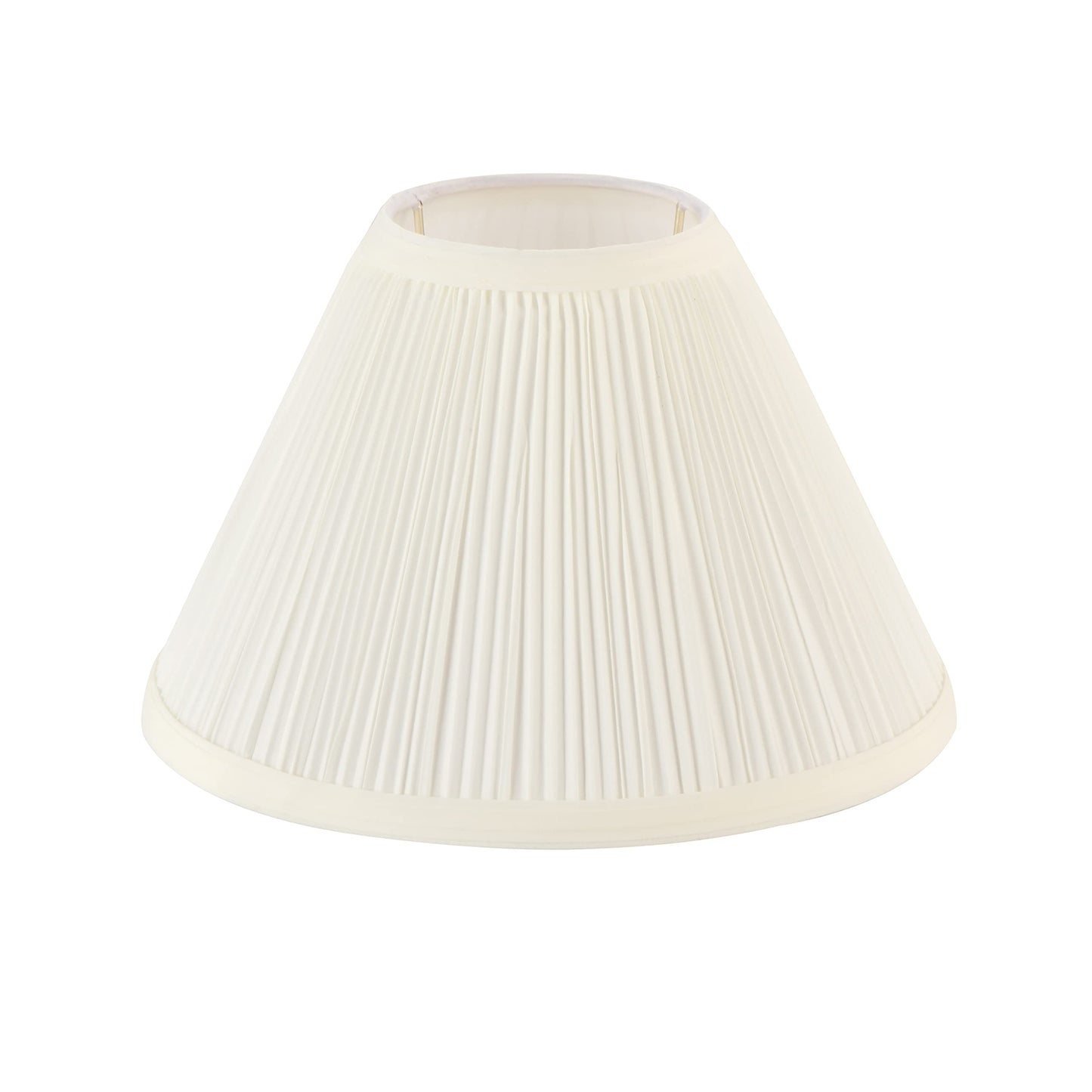 Aspen Creative 59171, Empire Uno Lamp Shade, Cotton White, 4" Top x 10" Bottom x 7" Slant Height, Slip UNO 33mm