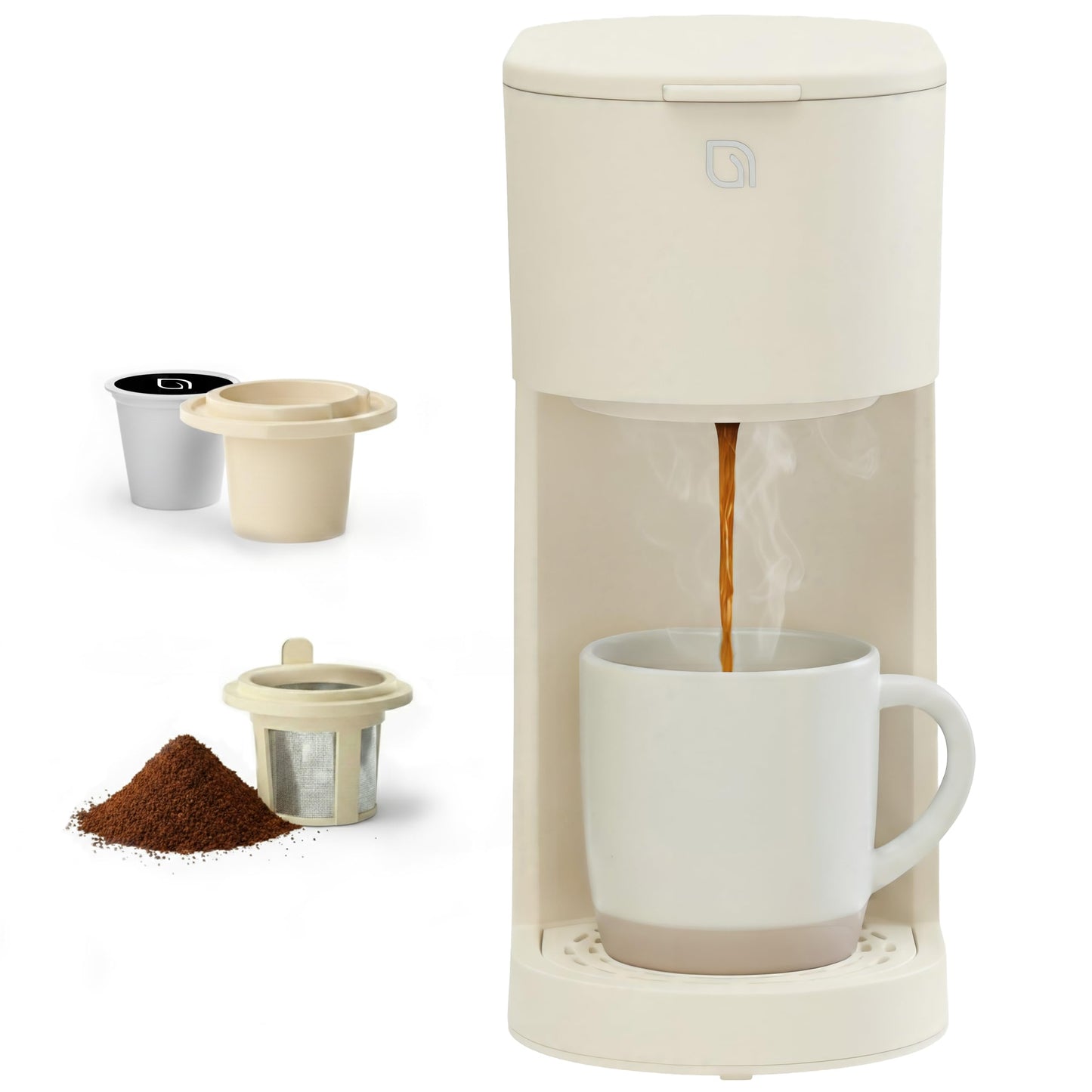 WILLOW K-Cup Coffee Maker, Single Serve Coffee Maker with 6 to 12oz Brew Size & Strong Brew Option, Single Cup Coffee maker made with 99% PCR Recycled Plastics, Coffee Machine