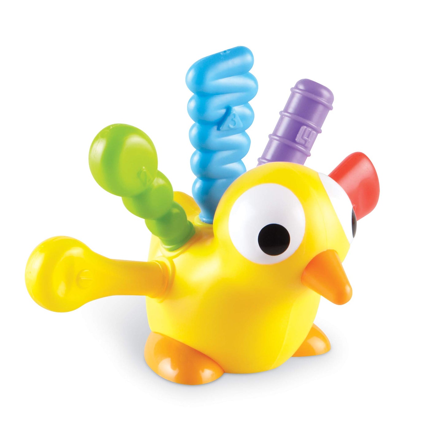 Learning Resources Fine Motor Peakcock Pals, Fine Motor Toy, Set of 4, Ages 2+