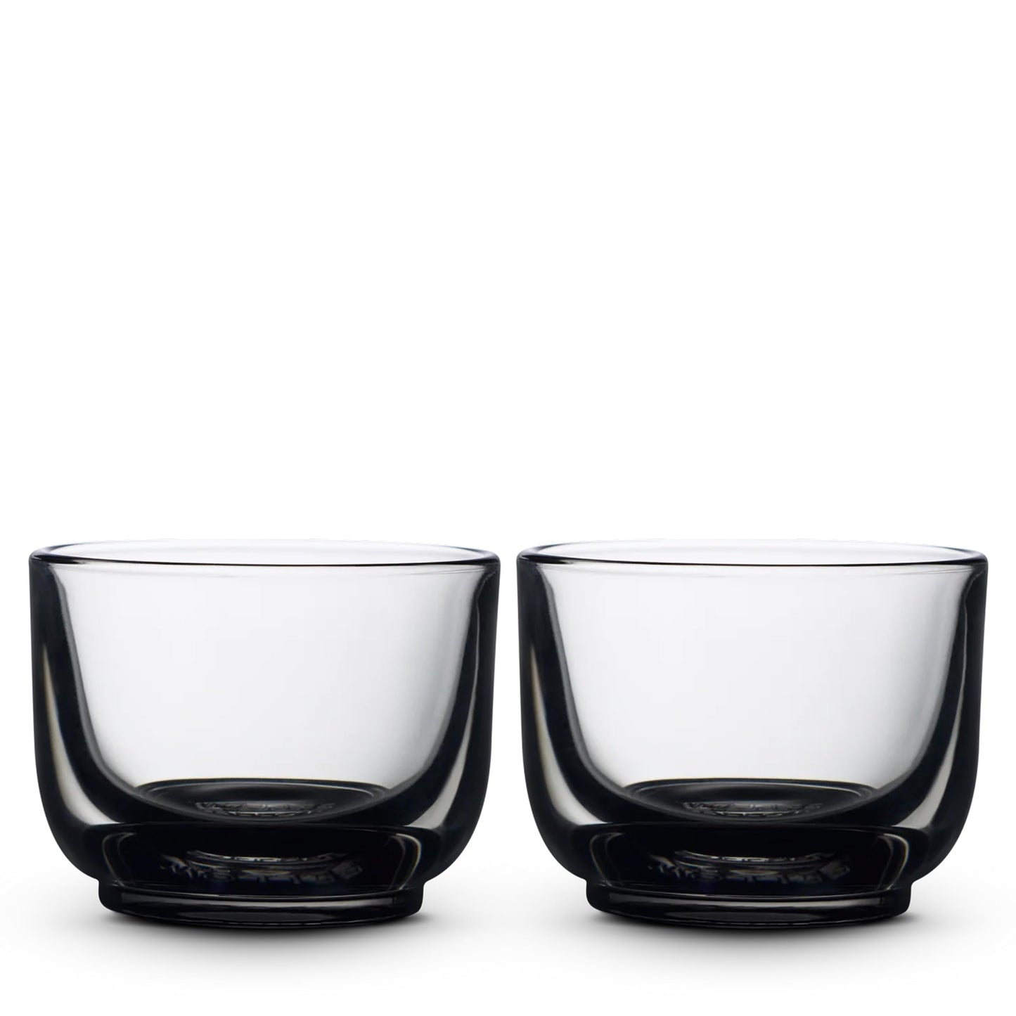 Fellow Pirch Cortado Glasses 4.5 oz Artisanal Cups, Set of 2, Dishwasher Safe Coffee Glasses for Espresso Drinks & Latte Art – Smoke