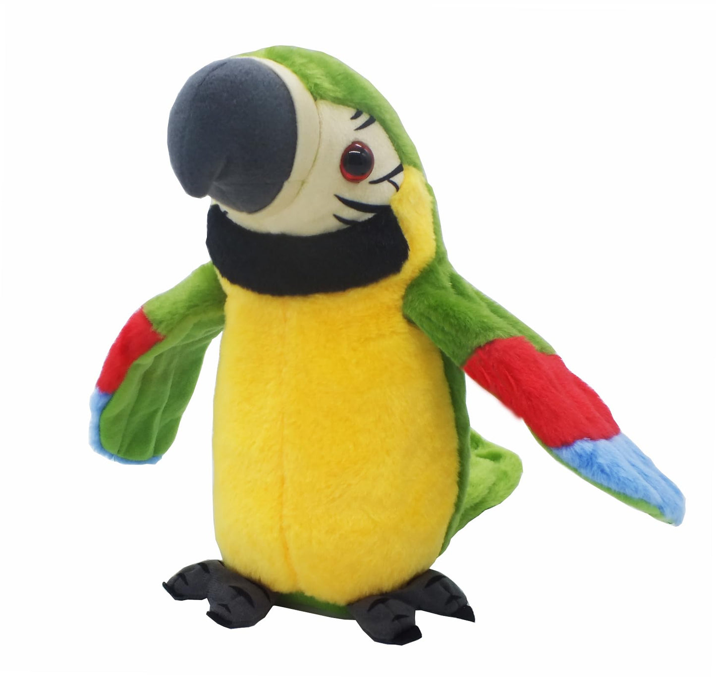 QDD Talking Parrot Repeats What You Say Mimicry Pet Toy Plush Buddy Parrot Children Gift (Green)