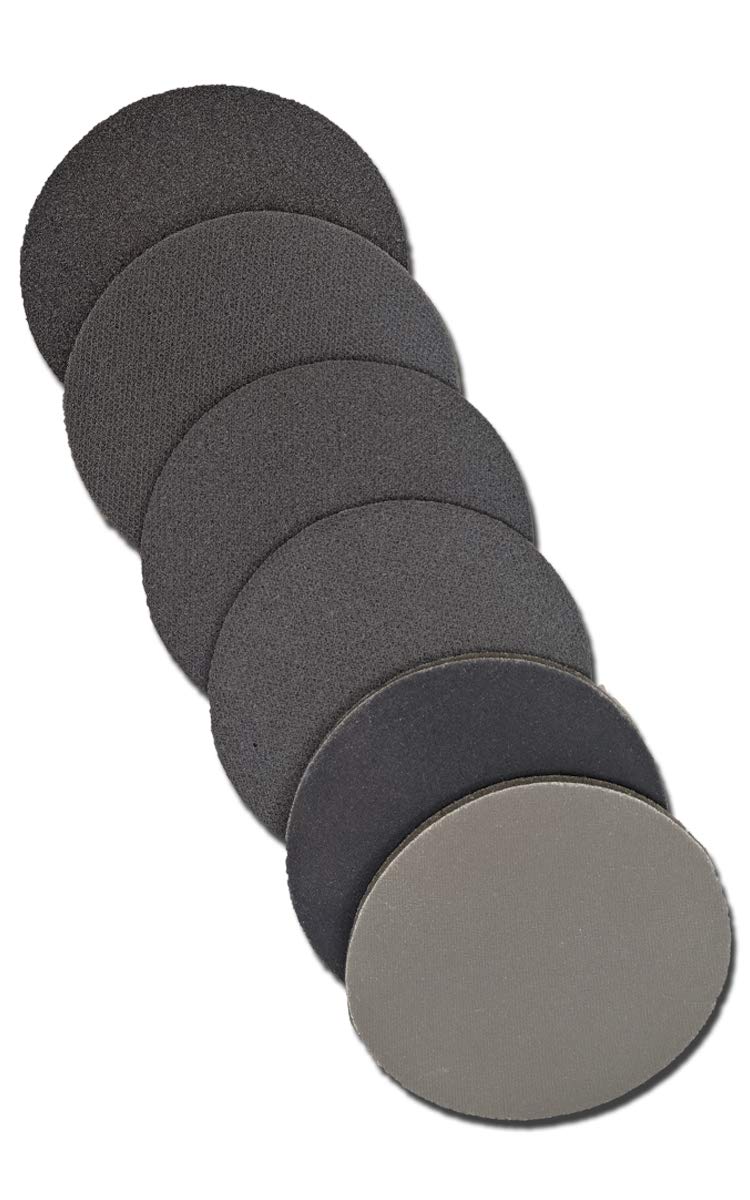 Creating the Difference TruCut Sanding Pads | 6 Pack Variety (1 each - 500, 1000, 1500, 2000, 3000 & 5000) | 5” Diameter | Made Specifically for Bowling Balls | Resurfacing – Surface Management