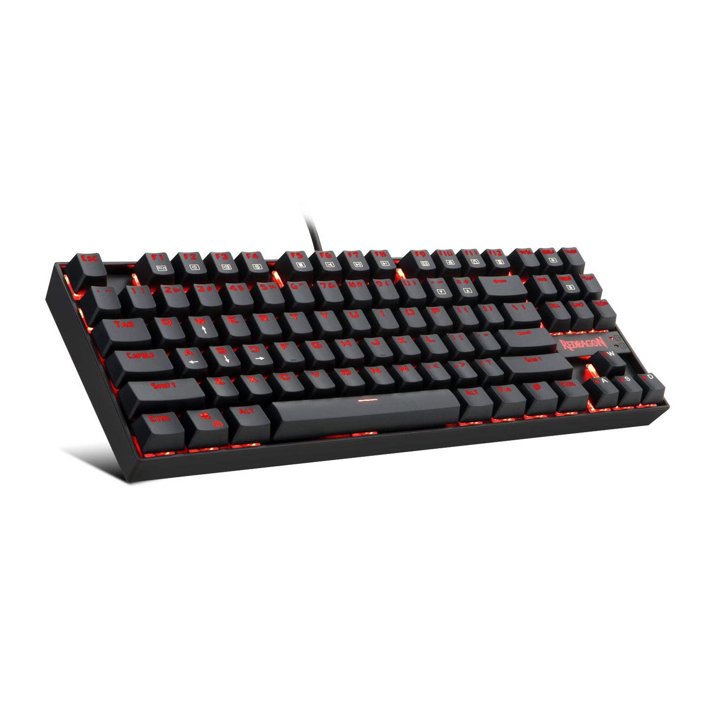 Redragon - K552-BA Mechanical Gaming Keyboard and Mouse Combo and Large Mouse Pad - 87 Key LED Backlit Adjustable Brightness and Breathing Effects - 100% Anti-Ghosting (Keyboard, Mouse, Mousepad Set)