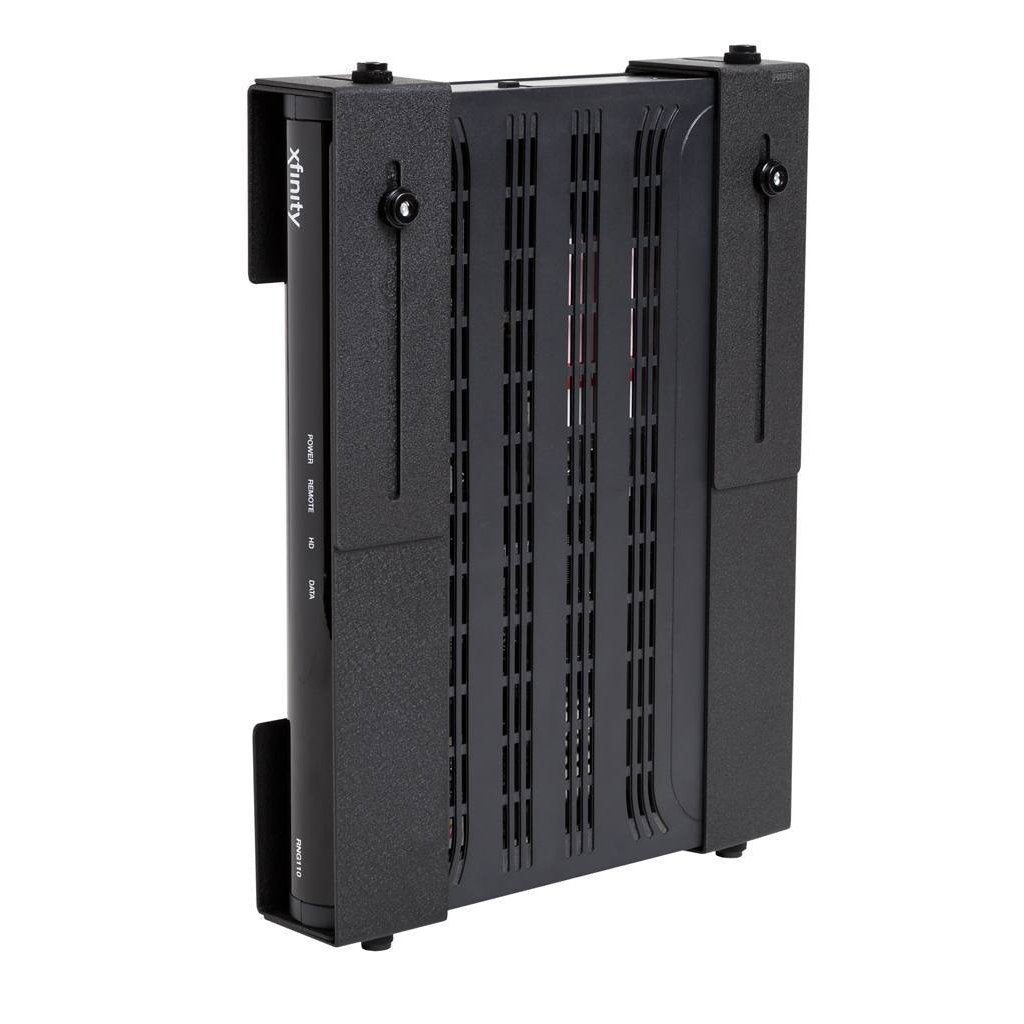 HIDEit Mounts Uni-M Wall Mount - Patented in 2015, American Company - Steel Adjustable Medium Device Mount - Cable Box Wall Mount, Console Wall Mount, DVD Player Mount - Behind TV Cable Box Mount