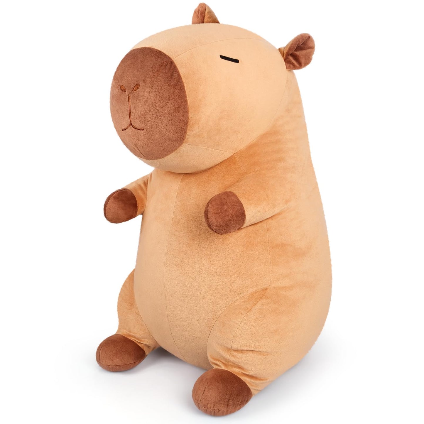 SuzziPals Giant Capybara Plush 30", Jumbo Soft Capybara Stuffed Animal, Giant Plush Toys Hugging Plush for Stress Relief & Cozy at Night, Huge Cuddly Capibara Plushie Gift for Kids Adults