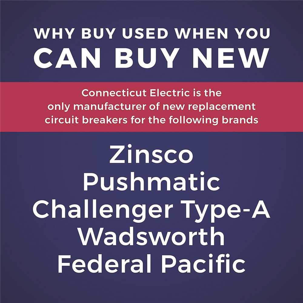 Connecticut Electric UBIF230N 30 Amp New Federal Pacific Electric Stab-Lok NA230 Replacement. Two Pole Thick Series Manufactured, Gray