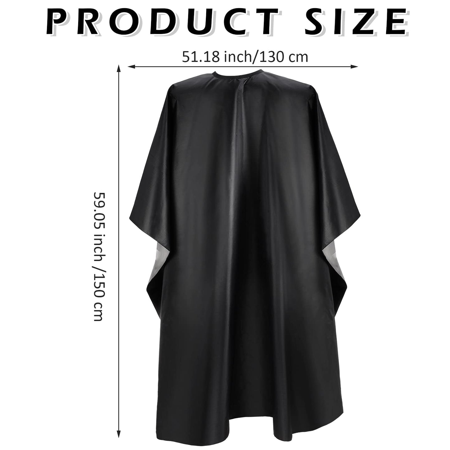 Foaincore 20 Pack Professional Hair Cutting Salon Nylon Cape Barber Styling Cape with Snap Closure Hair Capes (59 x 51 Inches)