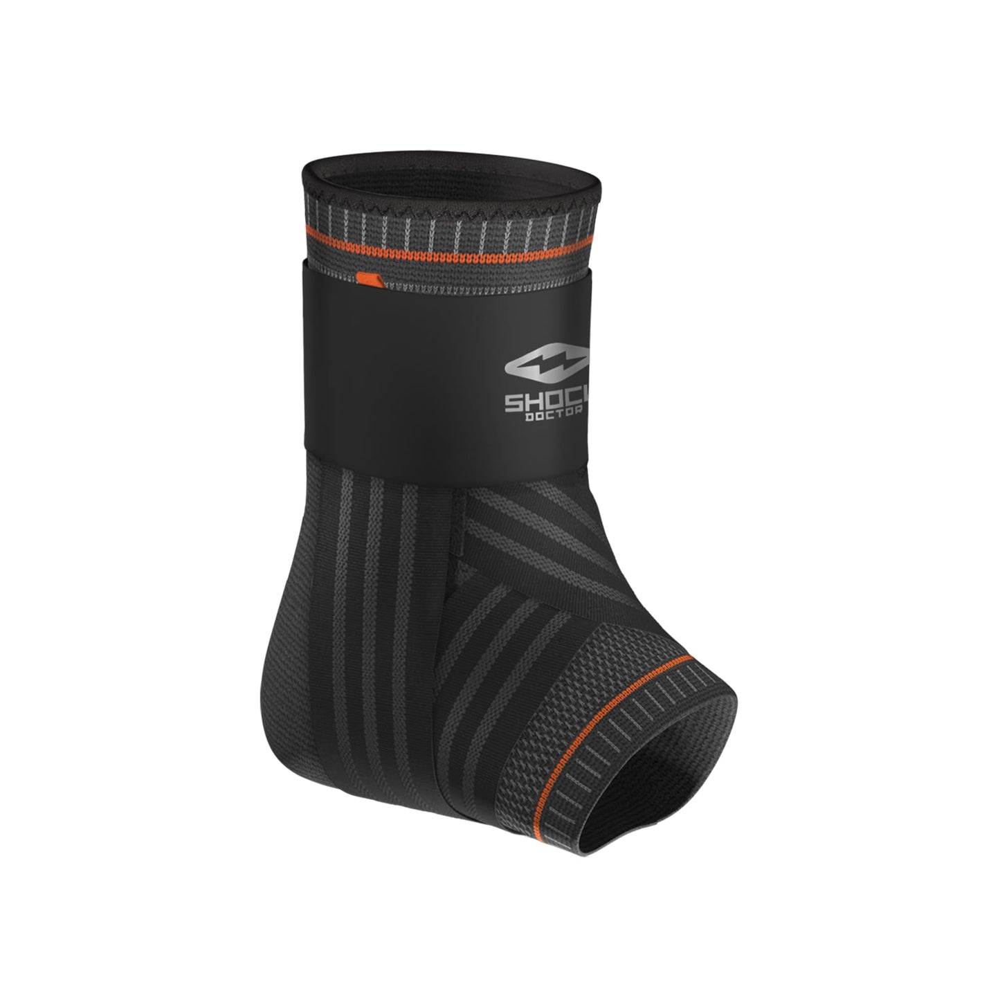 Shock Doctor Ultra Knit Ankle Brace W/Figure 6 Strap & Stays Black, Large