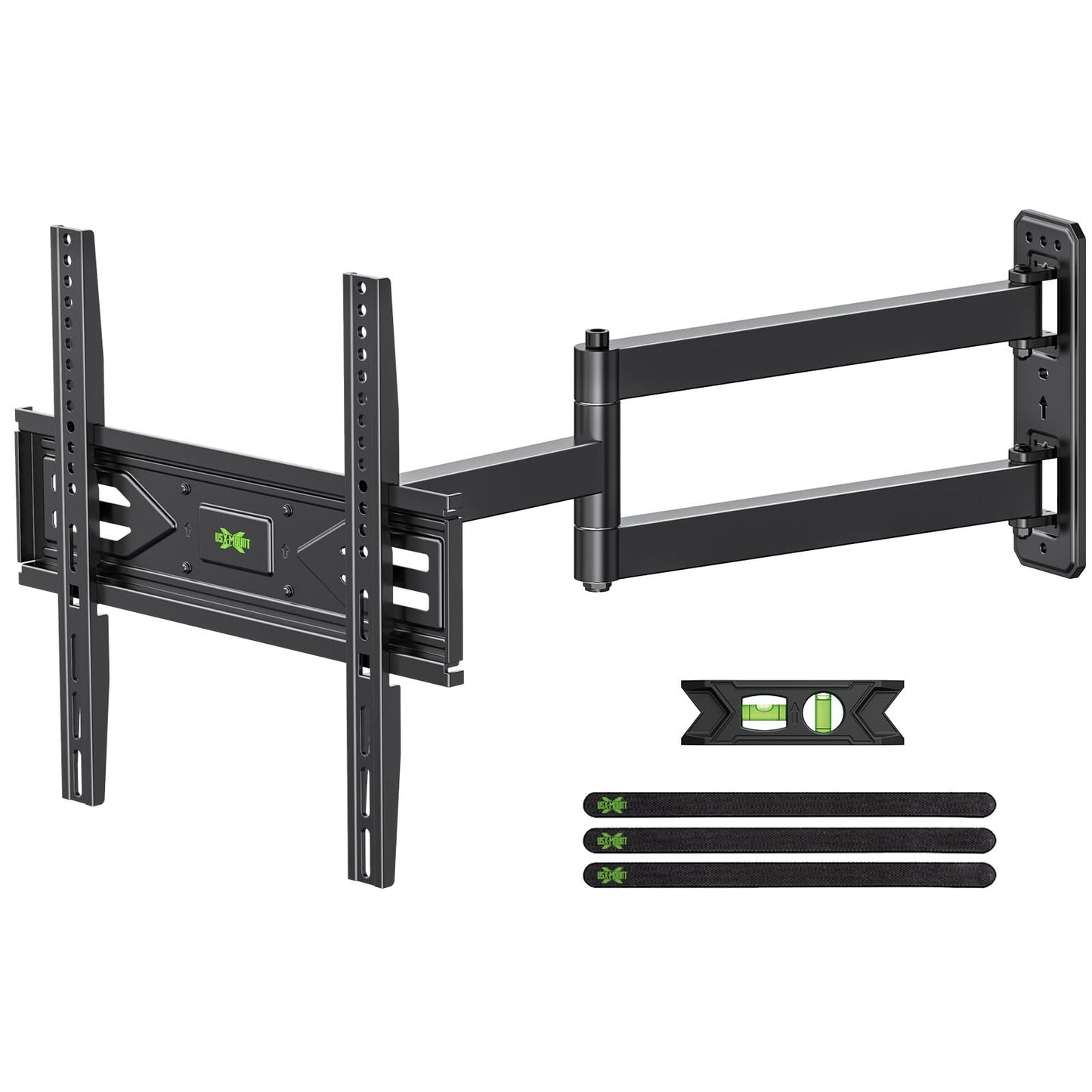 USX MOUNT Corner TV Wall Mount with 31.22" Long Arm for 26-65 Inch TVs up to 80 lbs, Full Motion TV Wall Mount Bracket with Swivel and Tilt, Max VESA 400x400mm fit Most 32 40 42 43 50 55 60 65 TVs