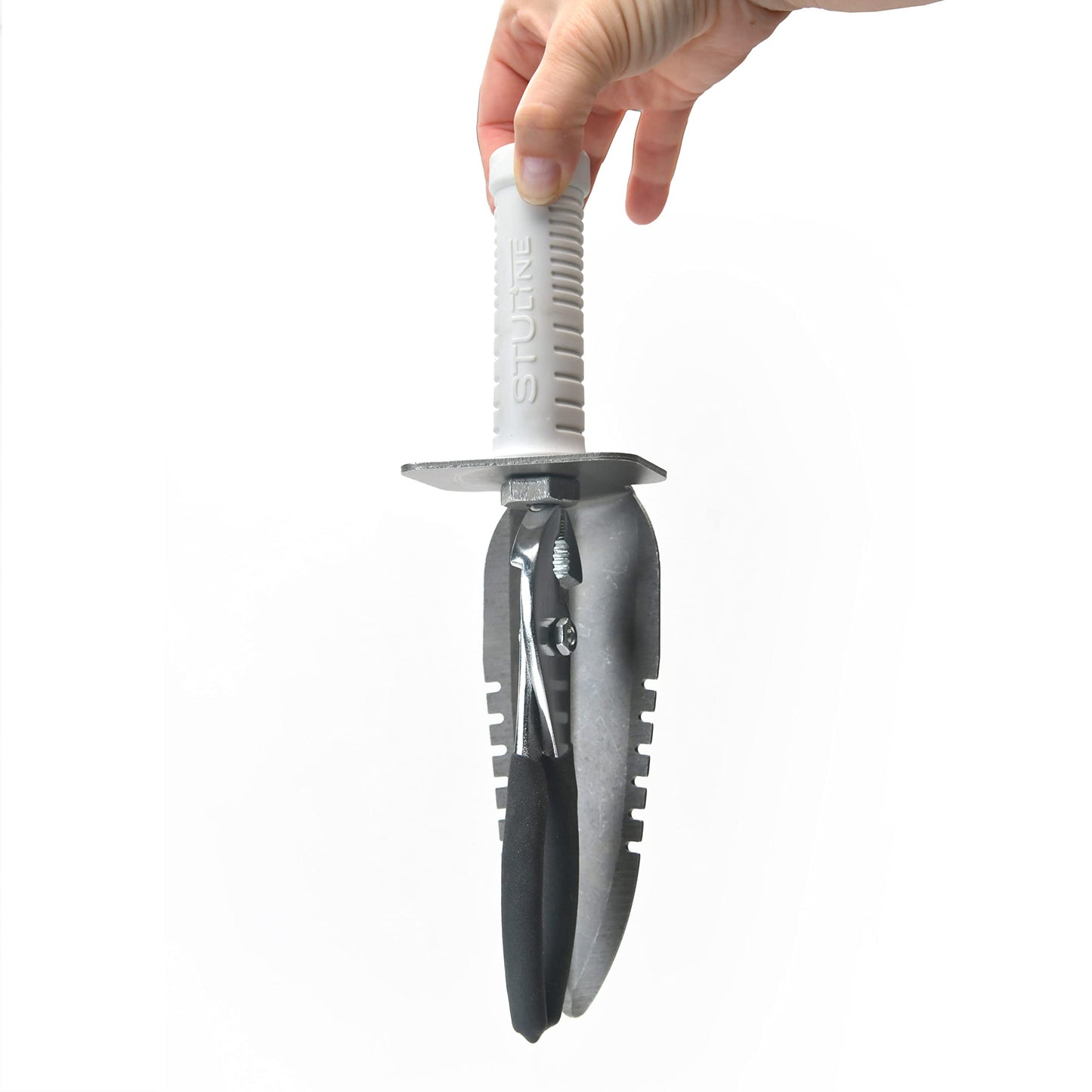 Hand Digger/Trowel by Kellyco with Magnet, Dual Serrated Edge, Metal Detecting or Gardening, Stuline Signature Series