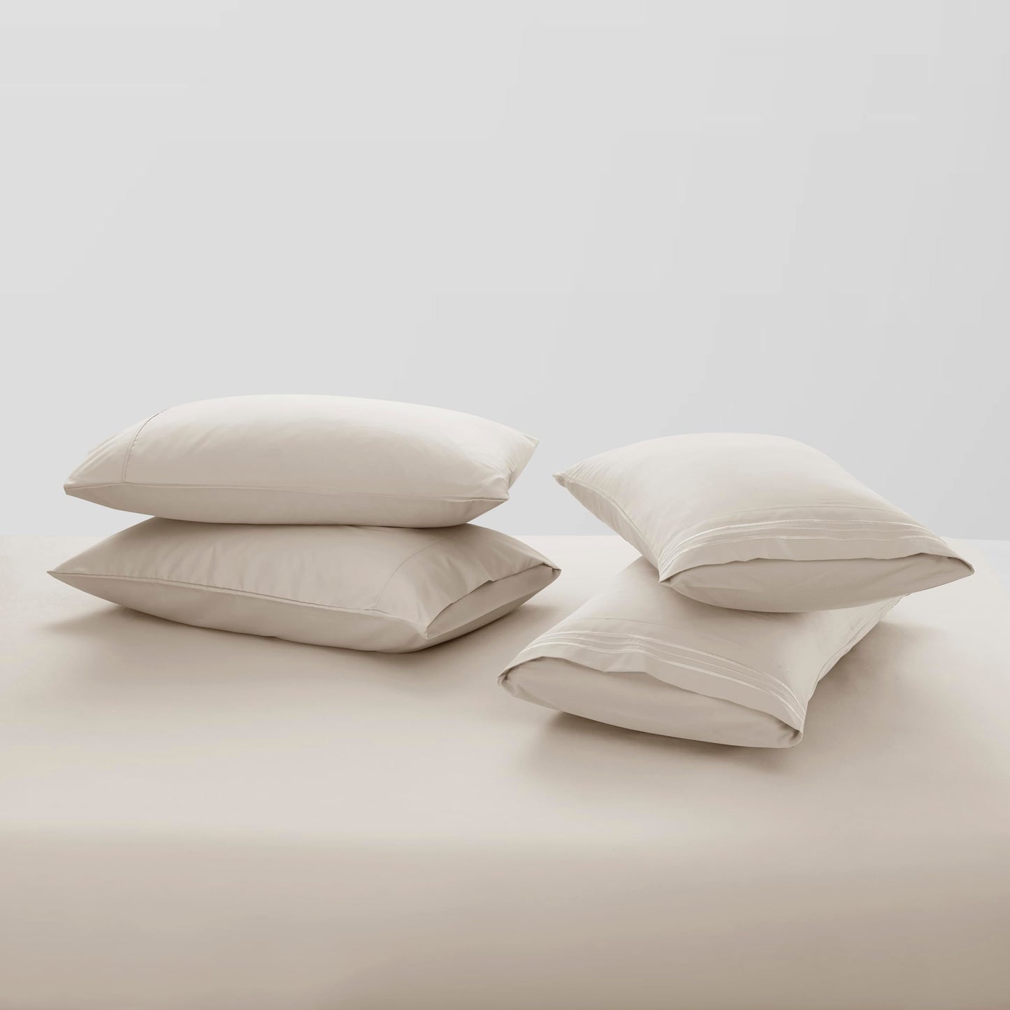 Clara Clark Flex Top King Sheets - Hotel Luxury 6 Piece Bed Sheets for Top Split King Bed - Soft Bedding Sheets & Pillowcases, Head Split King Size. Linen