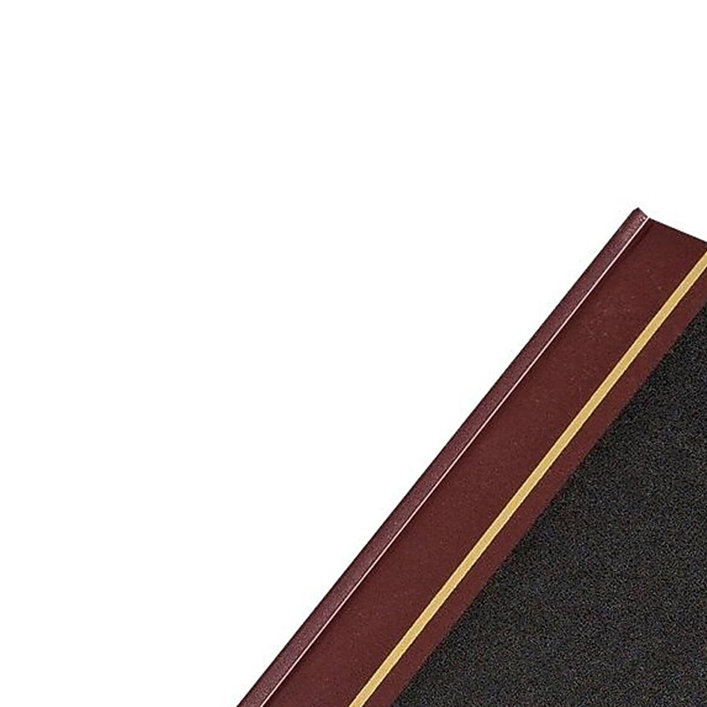 Staples Record Book, Black Hardbound Ledger Notebook, 300 Numbered Pages, Durable Sewn Binding for Logs, Records & Notary Entries