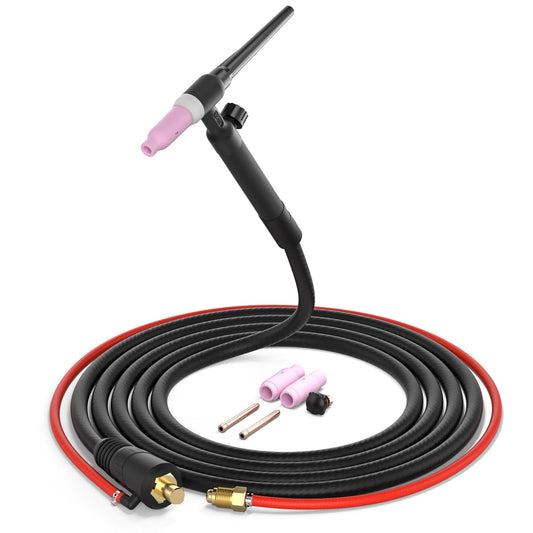 YESWELDER TIG Welding Torch WP-17V 13ft 150Amp Air Cooled Lift TIG Torch for YESWELDER MIG-205DS/MIG-250PRO Black Version MIG Welder/ARC-205DS Stick Welder