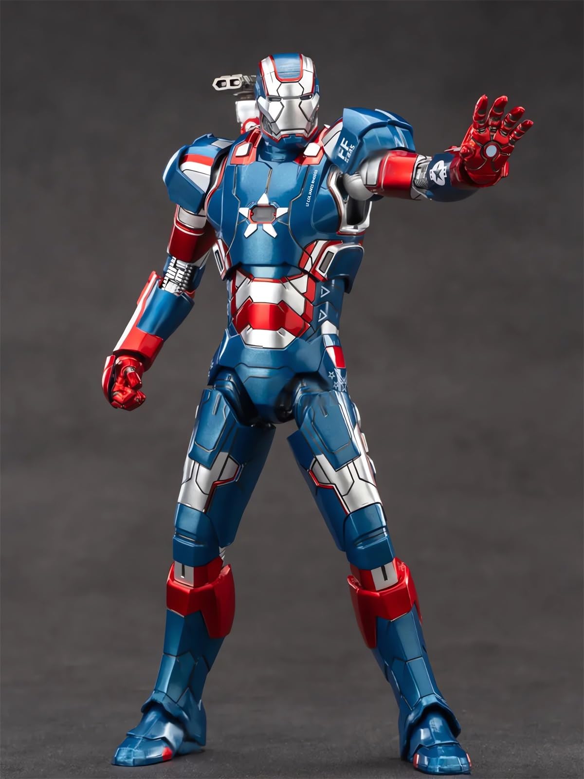 BANOBI 7 Inch Ironpatriot Action Figure (1/10 Scale) with Lots of Accessories,Exquisite Painting Collectible Toy