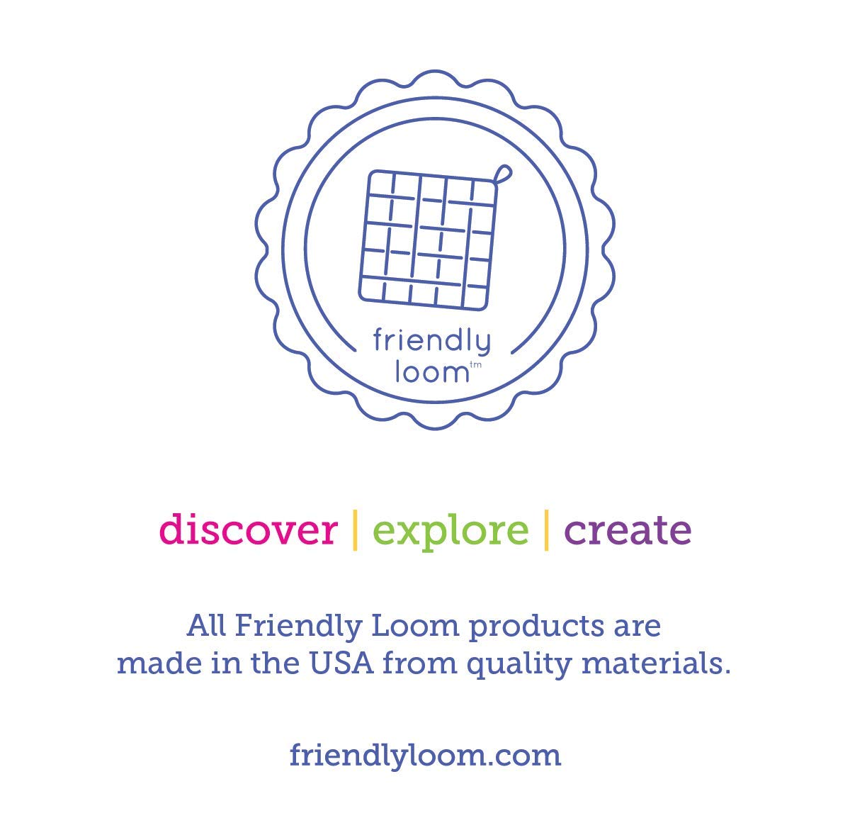 Friendly Loom | 7" Traditional Potholder Loom Kit Plus | Craft 6 Cotton Potholders