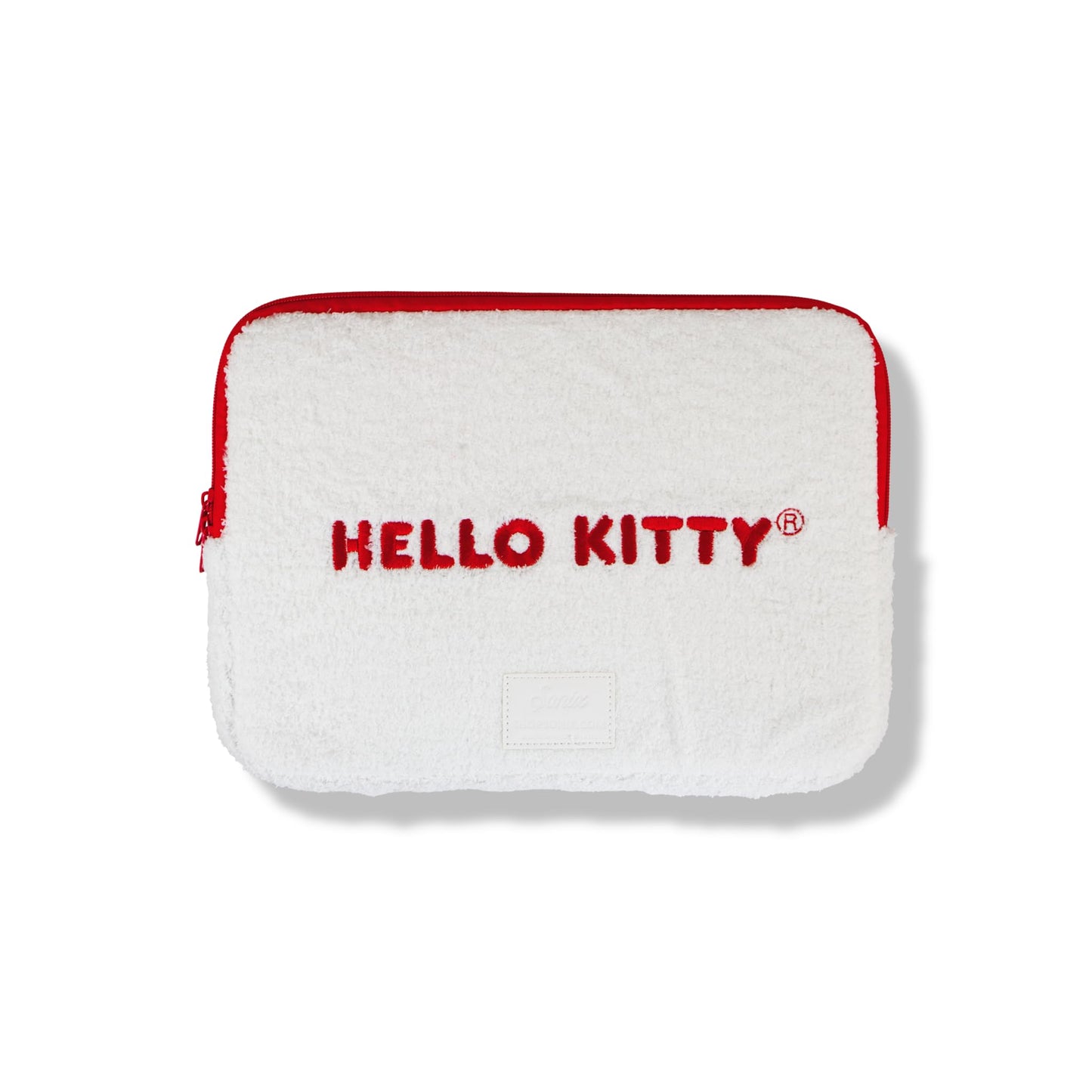 Sonix x Sanrio Plush Tech Sleeve | 14 inch Fuzzy Laptop Computer and iPad Tablet Carrying Case Cover, Protective Travel Bag | White 13" - 14" | Hello Kitty