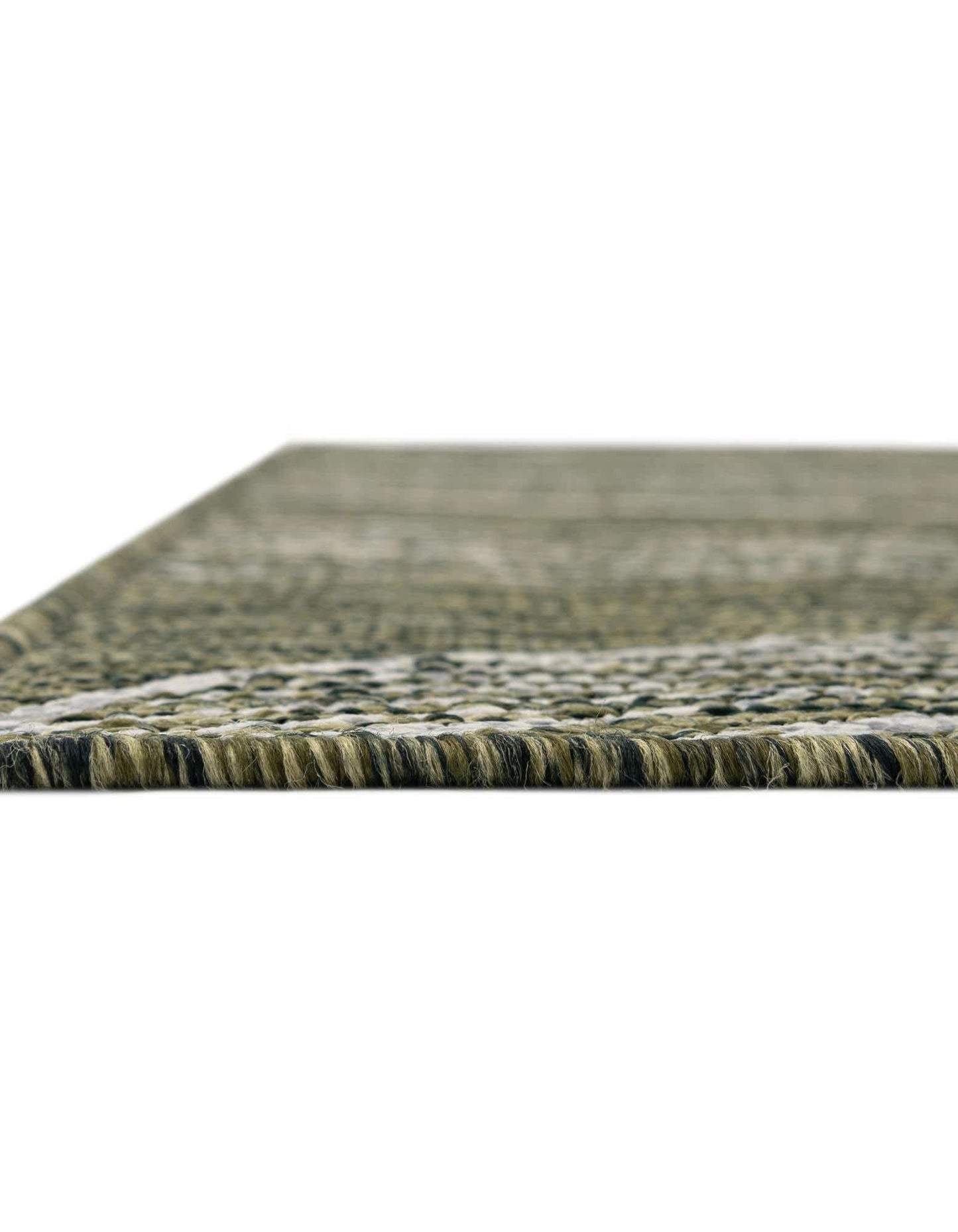 Unique Loom Outdoor Botanical Collection Area Rug - Leaf (3' 3" x 5' 3" Rectangle Green/Ivory)