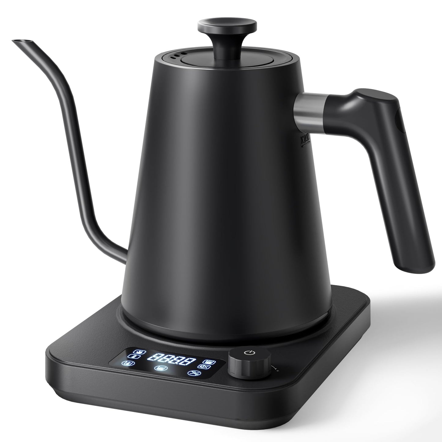 AGORVIO Gooseneck Electric Kettle, ±1°F Temperature Control Electric Kettle, 1.0L 1200W Fast Heating, 24H Keep Warm, 30Min Auto Memory, Food Grade Stainless Steel, Pour Over Kettle for Coffee and Tea