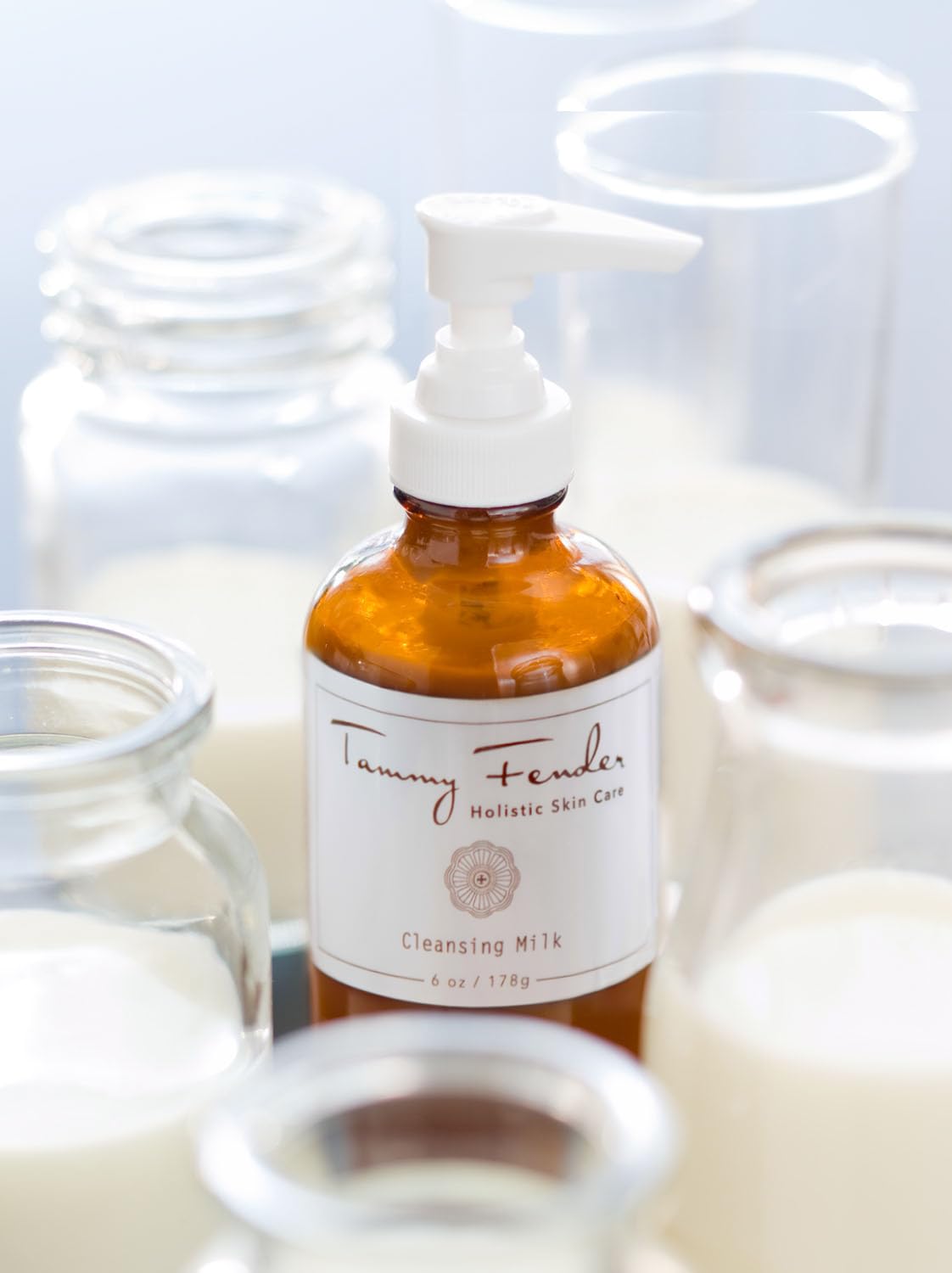 TAMMY FENDER - Natural Cleansing Milk | Organic, Cruelty-Free, Non-Toxic | Lightweight, Rejuvinating, Naturally Scented (6 oz | 178 g)