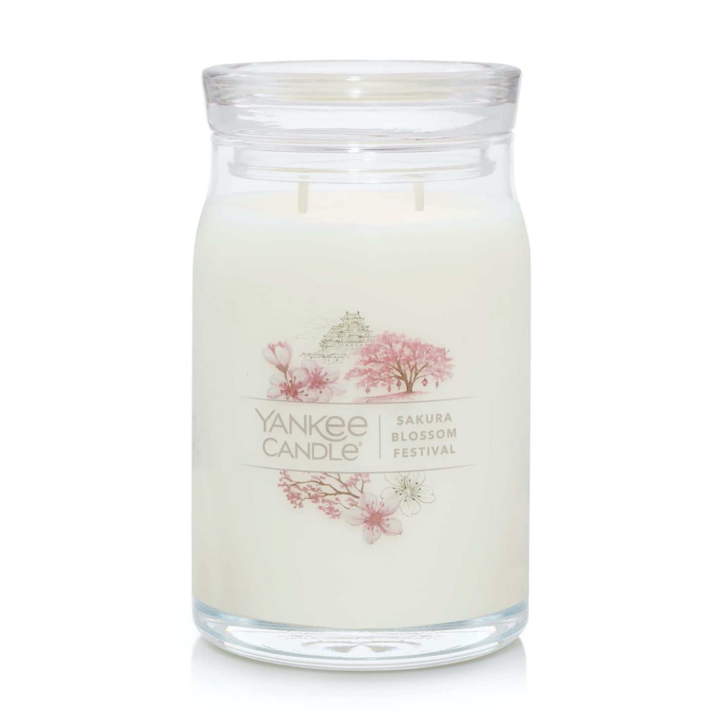 Yankee Candle Sakura Blossom Festival Scented Signature 20oz Large Jar 2-Wick Candle Over 60 Hours of Burn Time