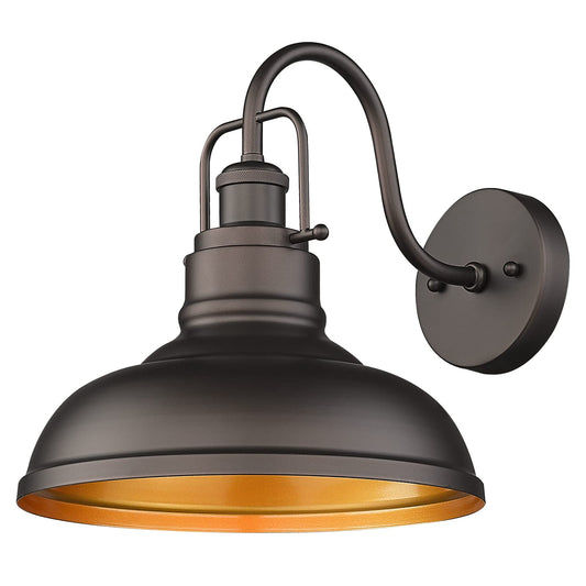 zeyu 11" Farmhouse Barn Light, Vintage Wall Light Sconce for Porch Warehouse Kitchen, Oil Rubbed Bronze Finish, 016-1B ORB