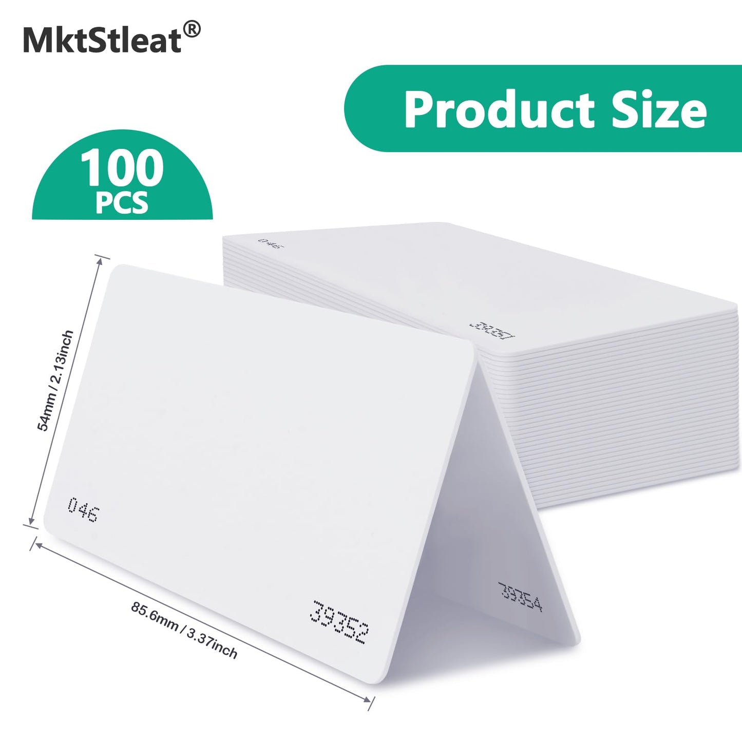 26 Bit Proximity CR80 Cards, Weigand Prox Blank Printable Swipe Cards Compatable with ISOProx 1386 1326 H10301 Format Readers. Works with The vast Majority of Access Control Systems (100)