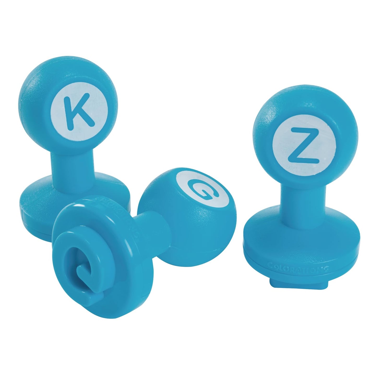 Colorations Alphabet Dough Stampers Set, Uppercase Letters – Set of 26 Letter Stamps, Fun ABC Learning Tool for Toddlers, Ideal for Classroom and Home Learning