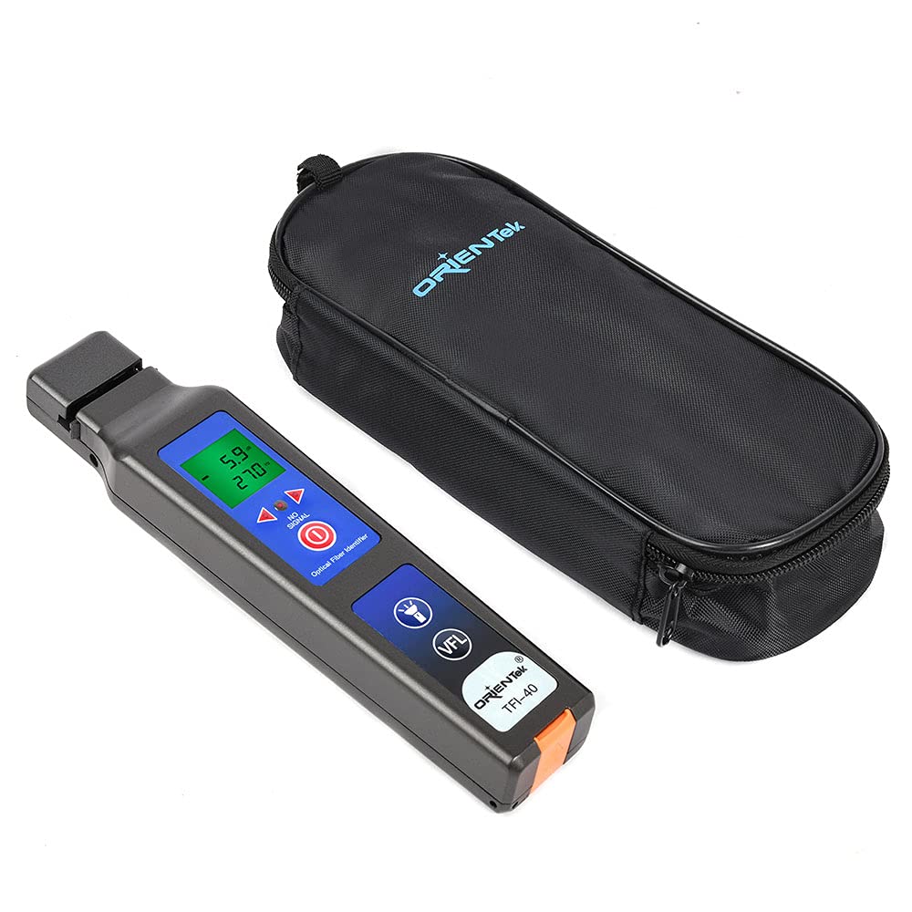 ORIENTEK TFI-40 Optical Fiber Identifier All-in-one Chuck Live with 10mw VFL 800nm-1700nm Fiber Detector Traffic Identifier OFI