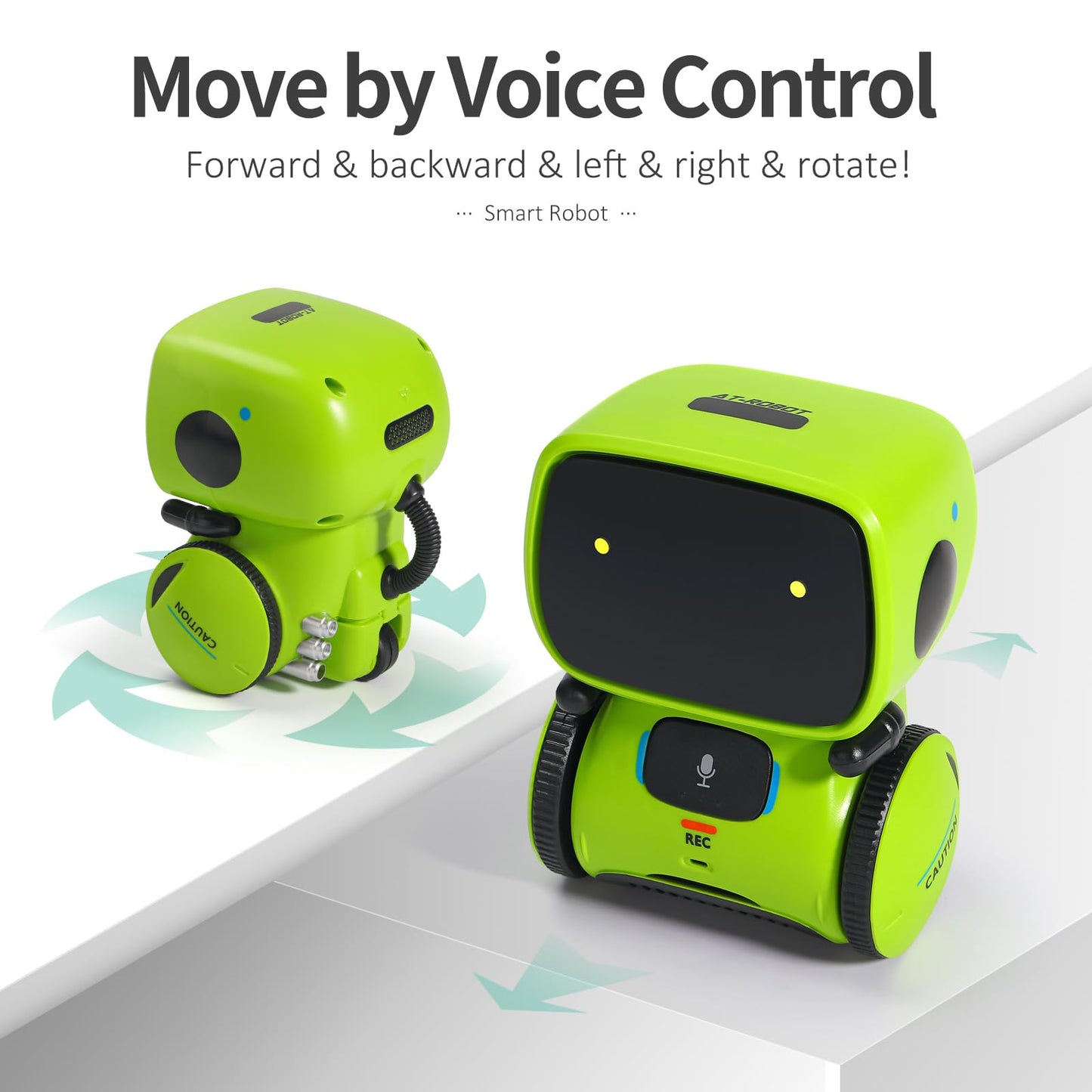 GILOBABY Interactive Talking Robot for Boys, Smart Toy with Touch Control, Playback Mode, Dancing, Singing, Educational Gift for 3-7 Year Old Kids (Green)