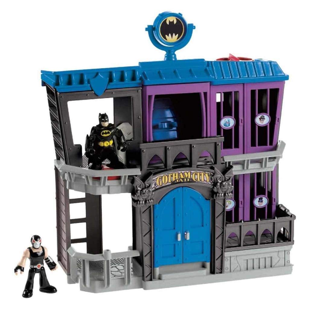 Fisher-Price Imaginext DC Super Friends, Gotham City Jail Playset with Batman and Bane Figures for preschool kids ages 3-8 years